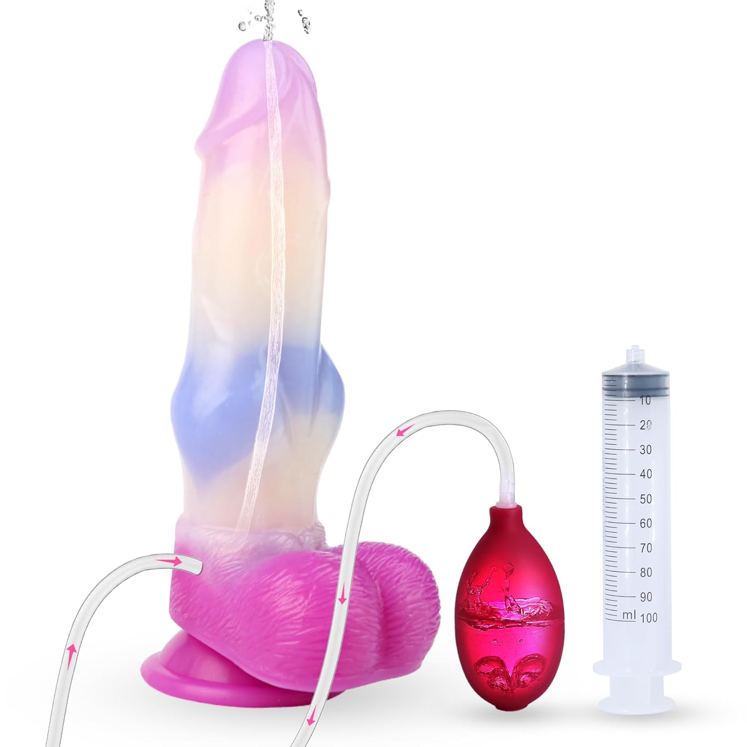 Squirting Dog Dildo Silicone 8.19'' Realistic Animal Dildos