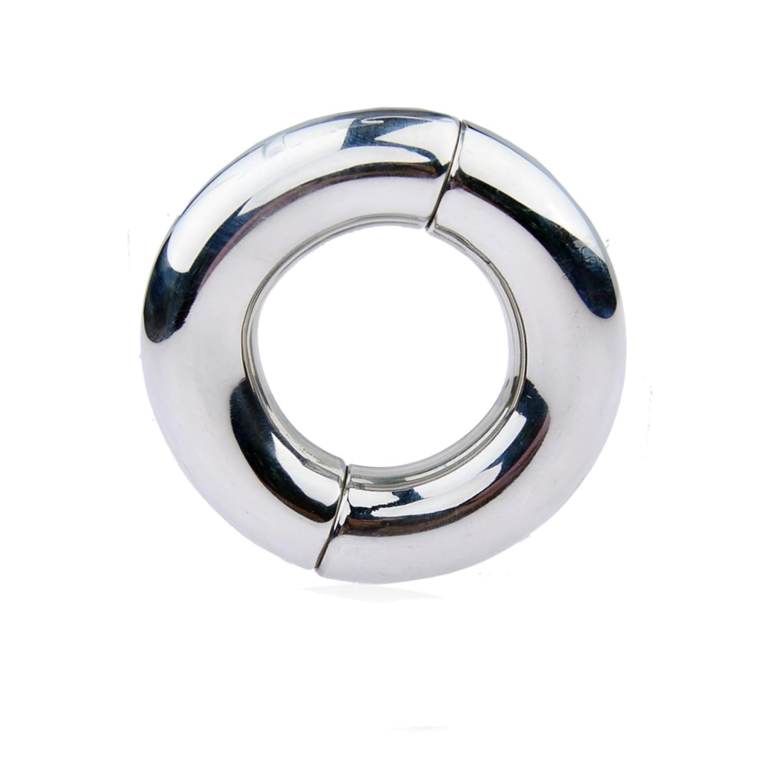 Metal Stainless Steel Male Penis Ring Bonder Half Magnet Pendant