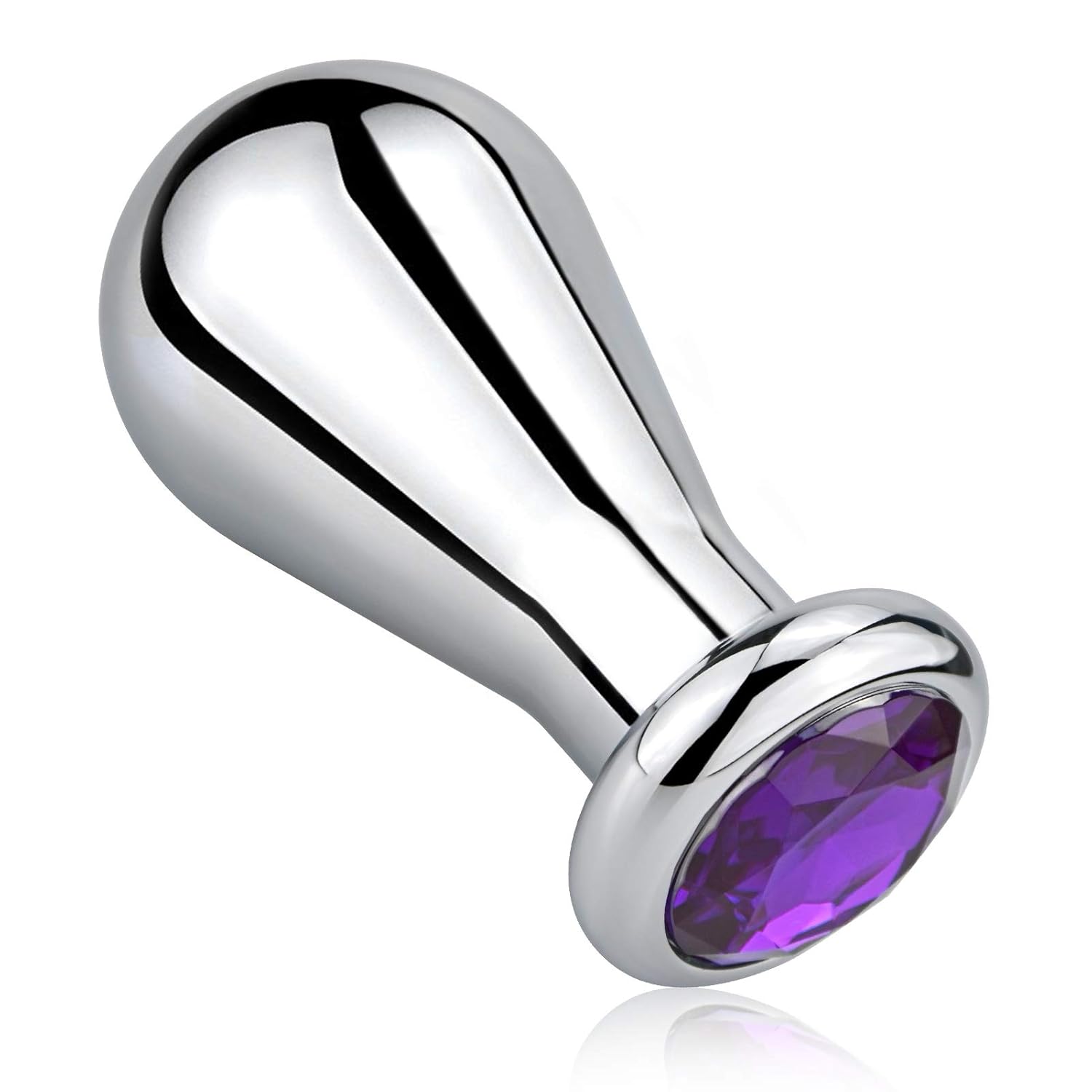 Stainless Steel Big Anal Plug Bulb Shape Jewelry Butt Plug Trainer