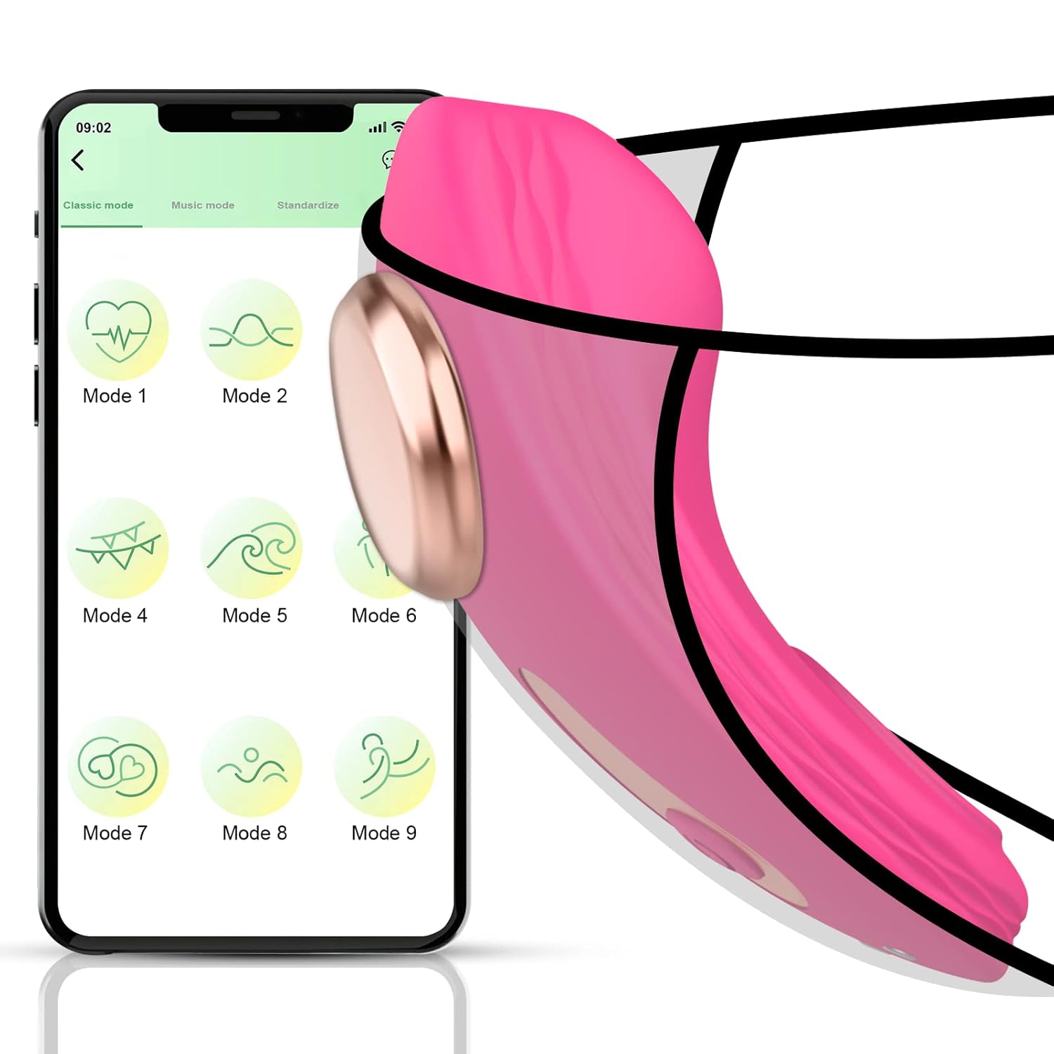 App & Remote Control Wearable Vibrator Vibrating Panties With Magnetic
