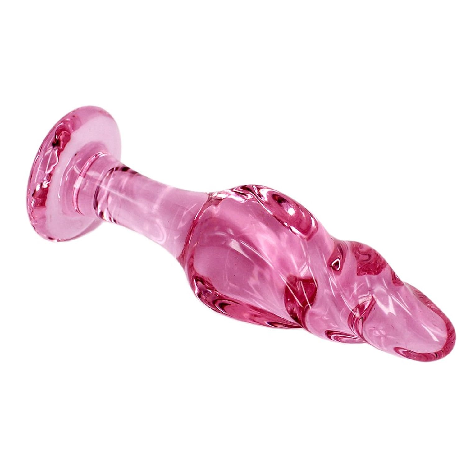 4.3 Inches Pink Glass Pleasure Wand For Anal Sex Play, Small Anal Butt