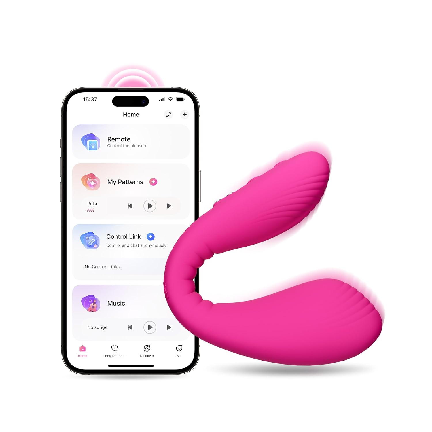 Dolce Wearable Couples Vibrator Bluetooth G-Spot & Clit Dual-Vibrator