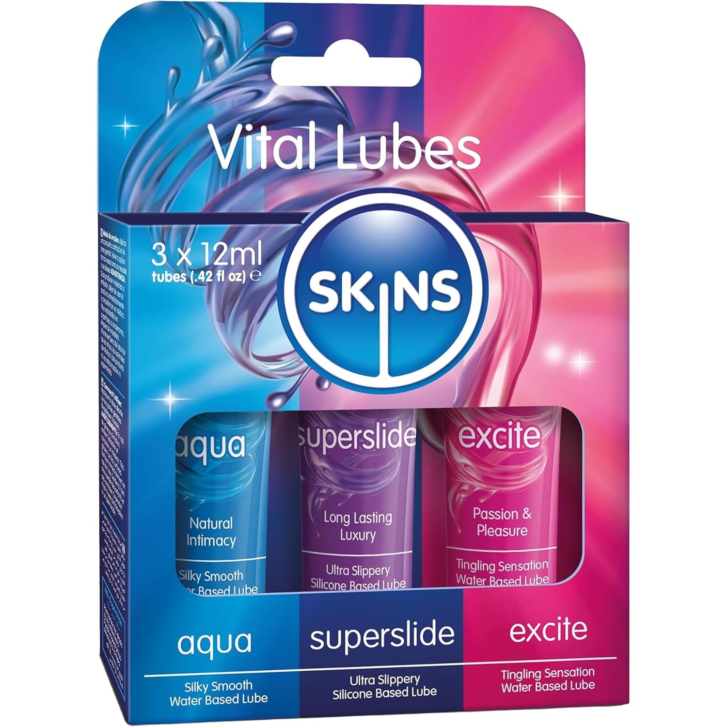 Vital Sex Lube Set - Water-Based, Tingle Silicone Lubes