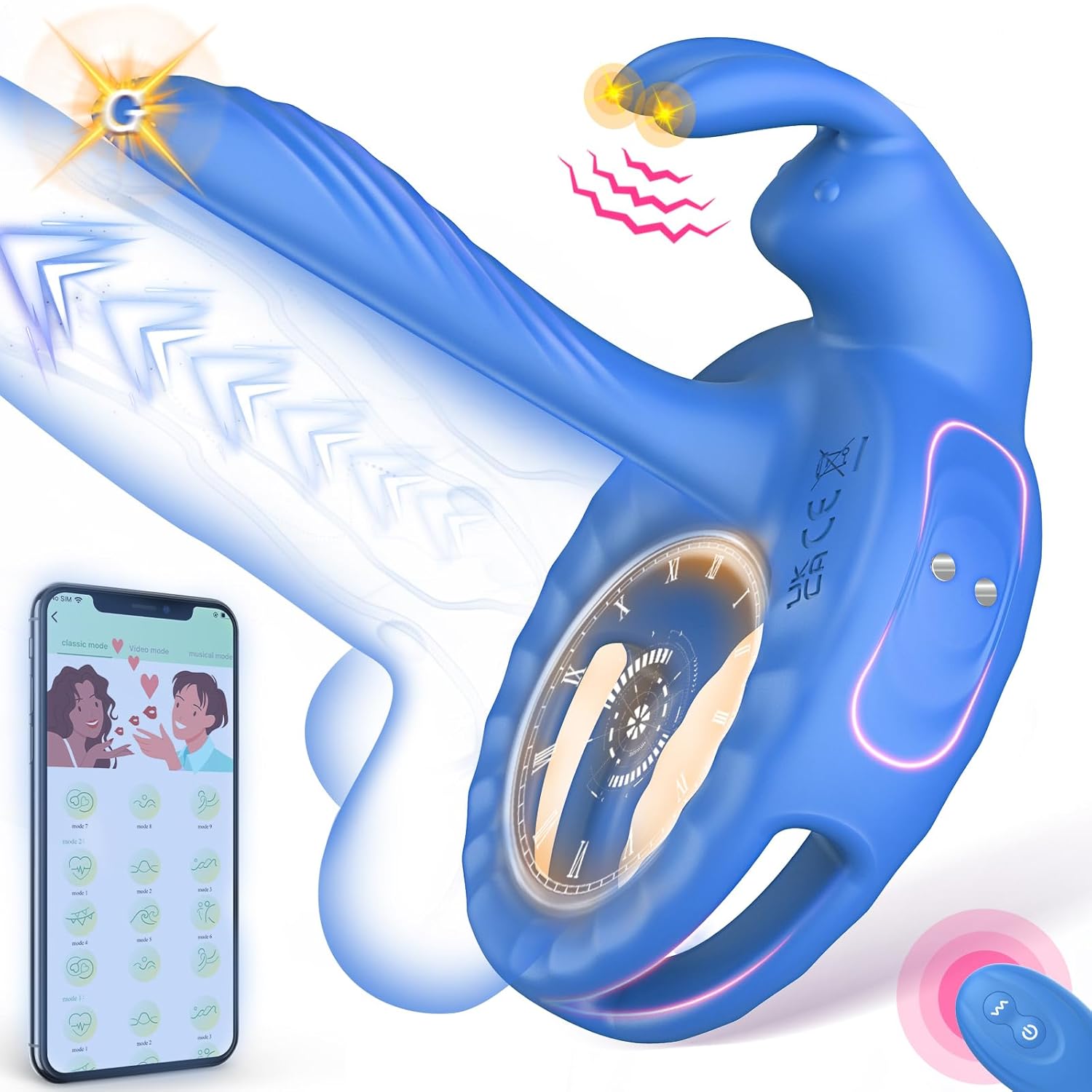 Penis Extender With G Spot Clitoris Stimulator Sex Toy For Men Male