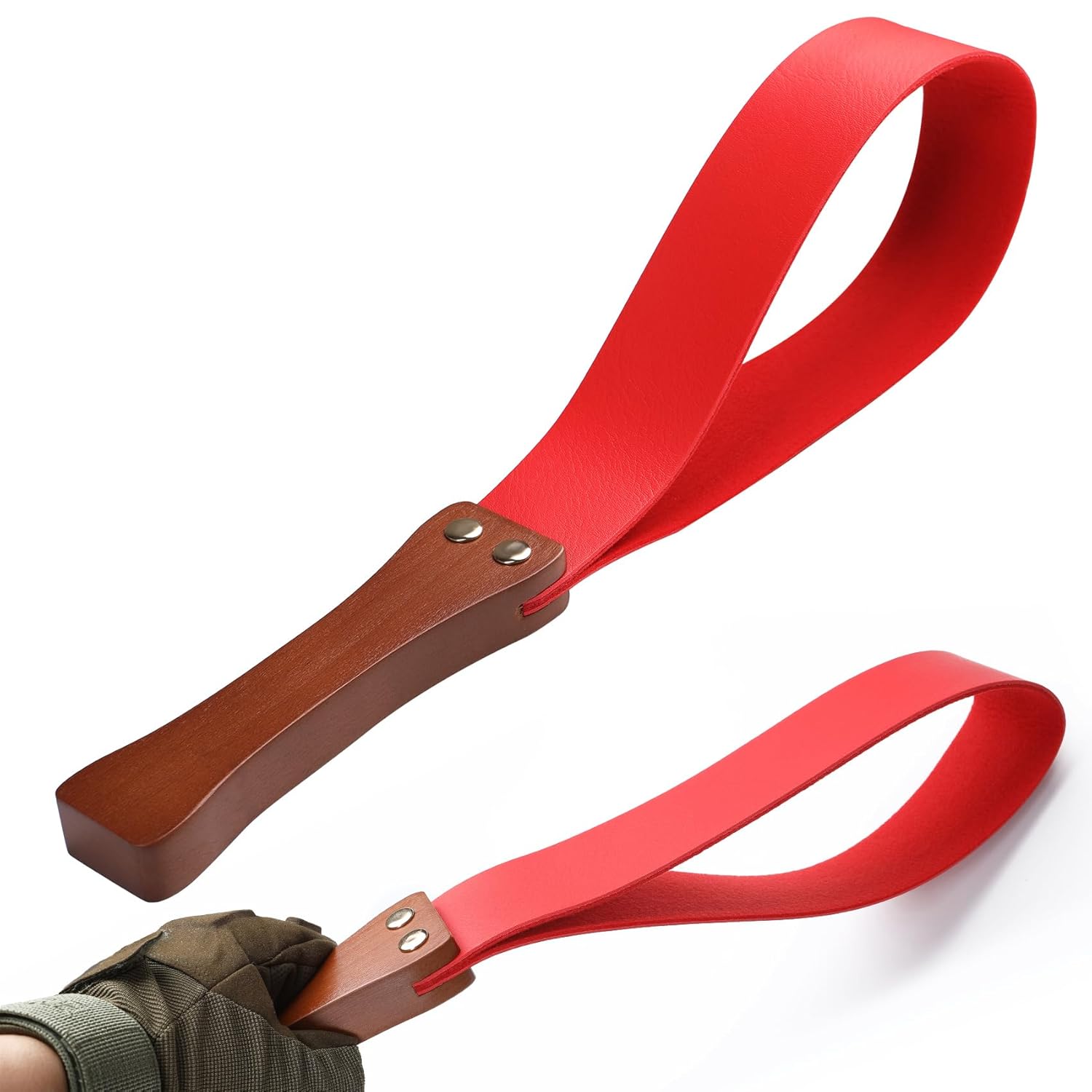 Sex Game Paddle Whip - Comfortable Leather Wooden Handle Sex Whip