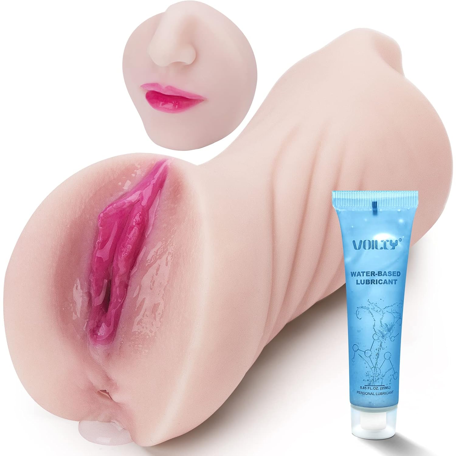 3 In 1 Male Masturbator, Realistic Sex Doll Male Masturbation Cup