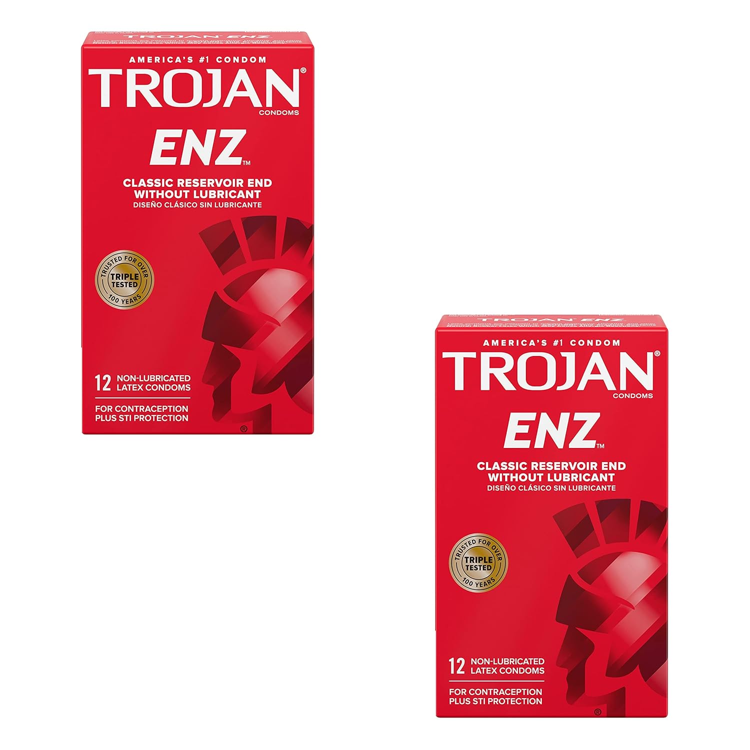 Non-Lubricated Condoms, 12 Count, Pack of 2