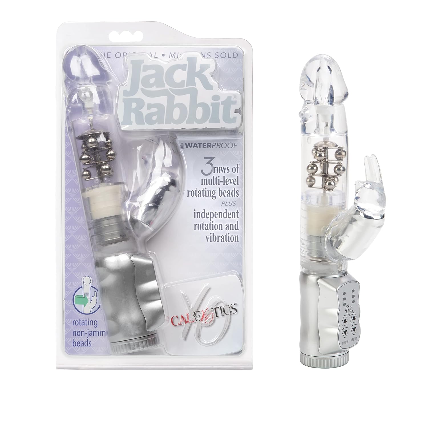 Waterproof Jack Rabbit  Rabbit Vibrator With Rotating Shaft