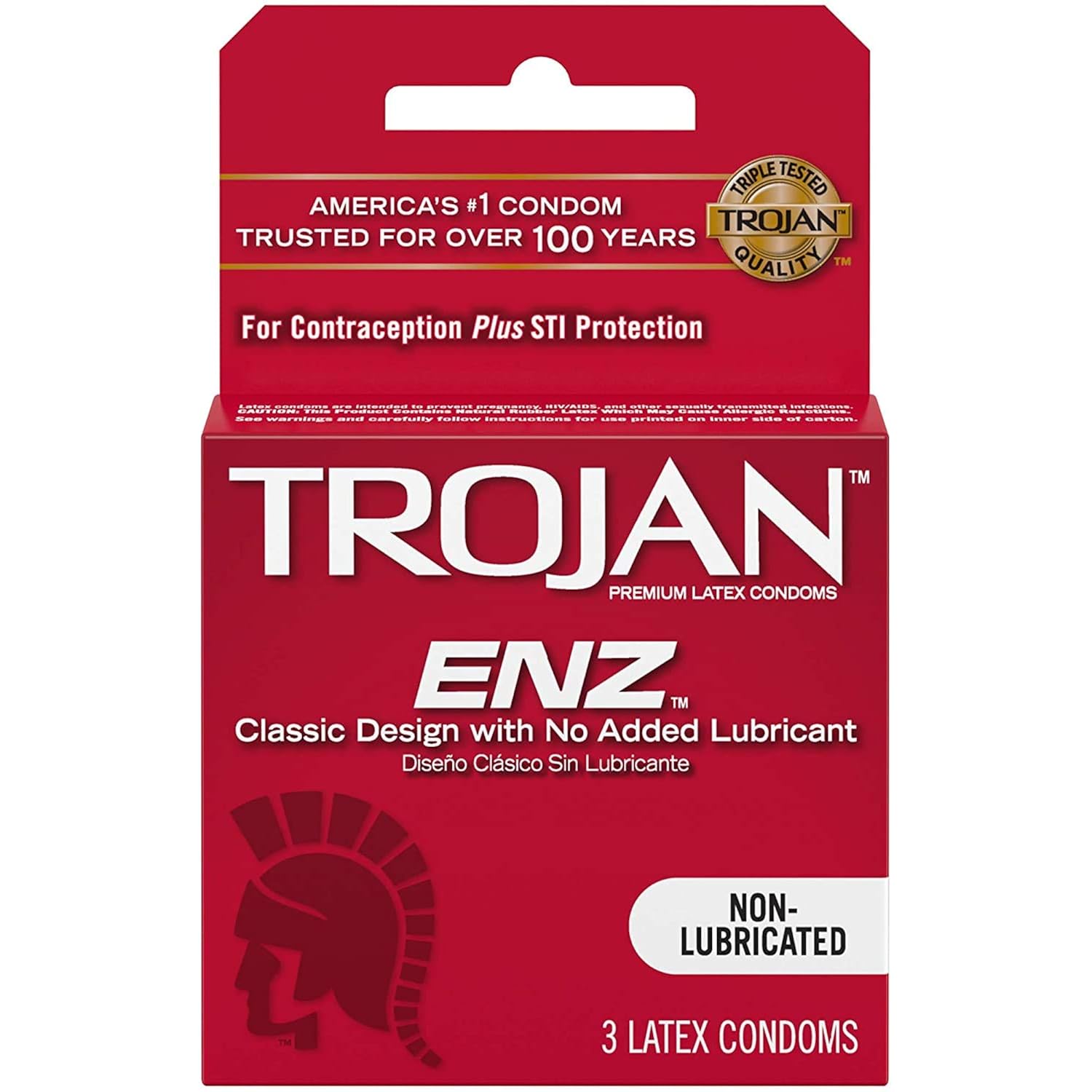 Non-Lubricated Condoms - 3 Count, 1 Pack