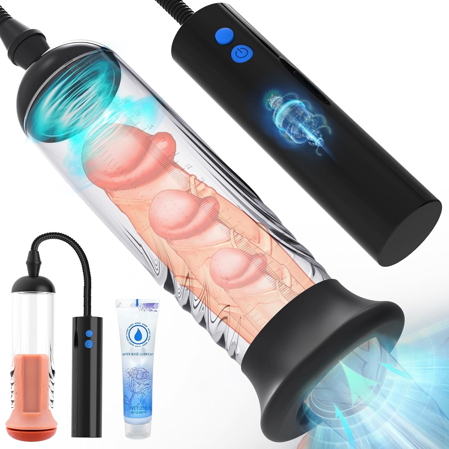 Automatic Penis Enlargement Pump For Men Erection With 3 Intensities