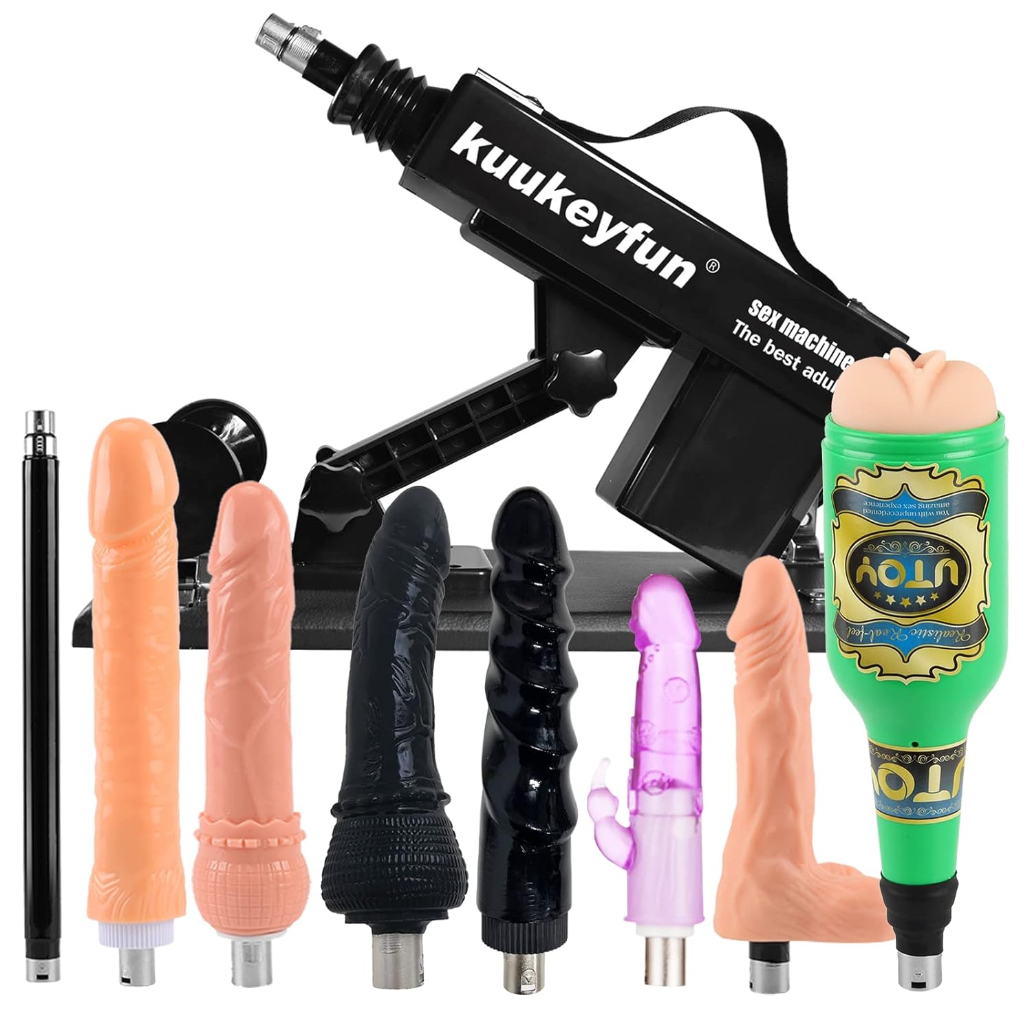 Thrusting Sex Machine Automatic Dildo for Women and Men 9 Piece Set