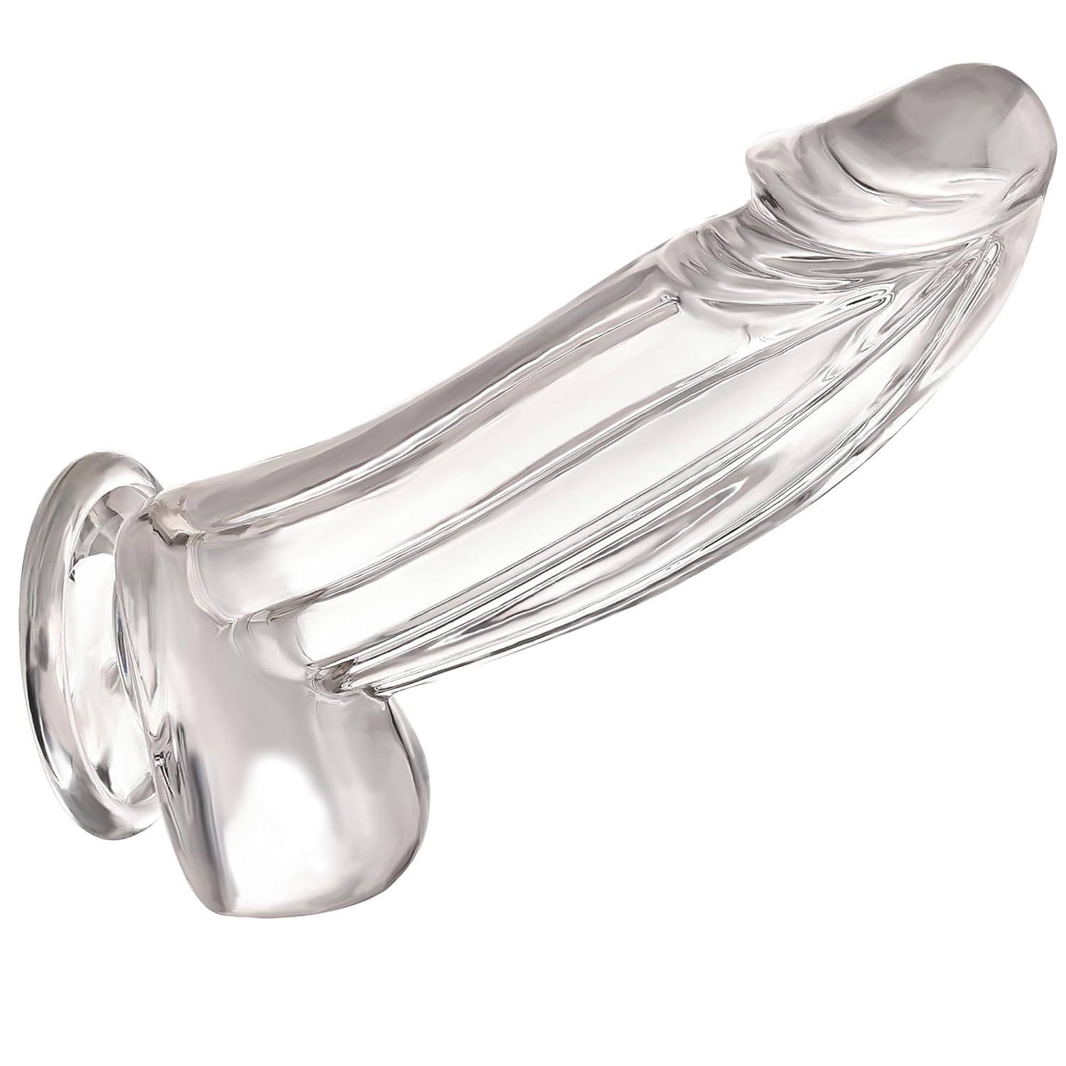 Huge Thick Clear Dildo Sex Toy - 8.7 Inch Big Penis Dildos