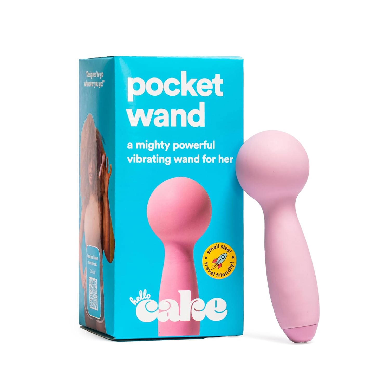 Hello Pocket Wand - Pocket Vibrator - Smooth Silicone Tip