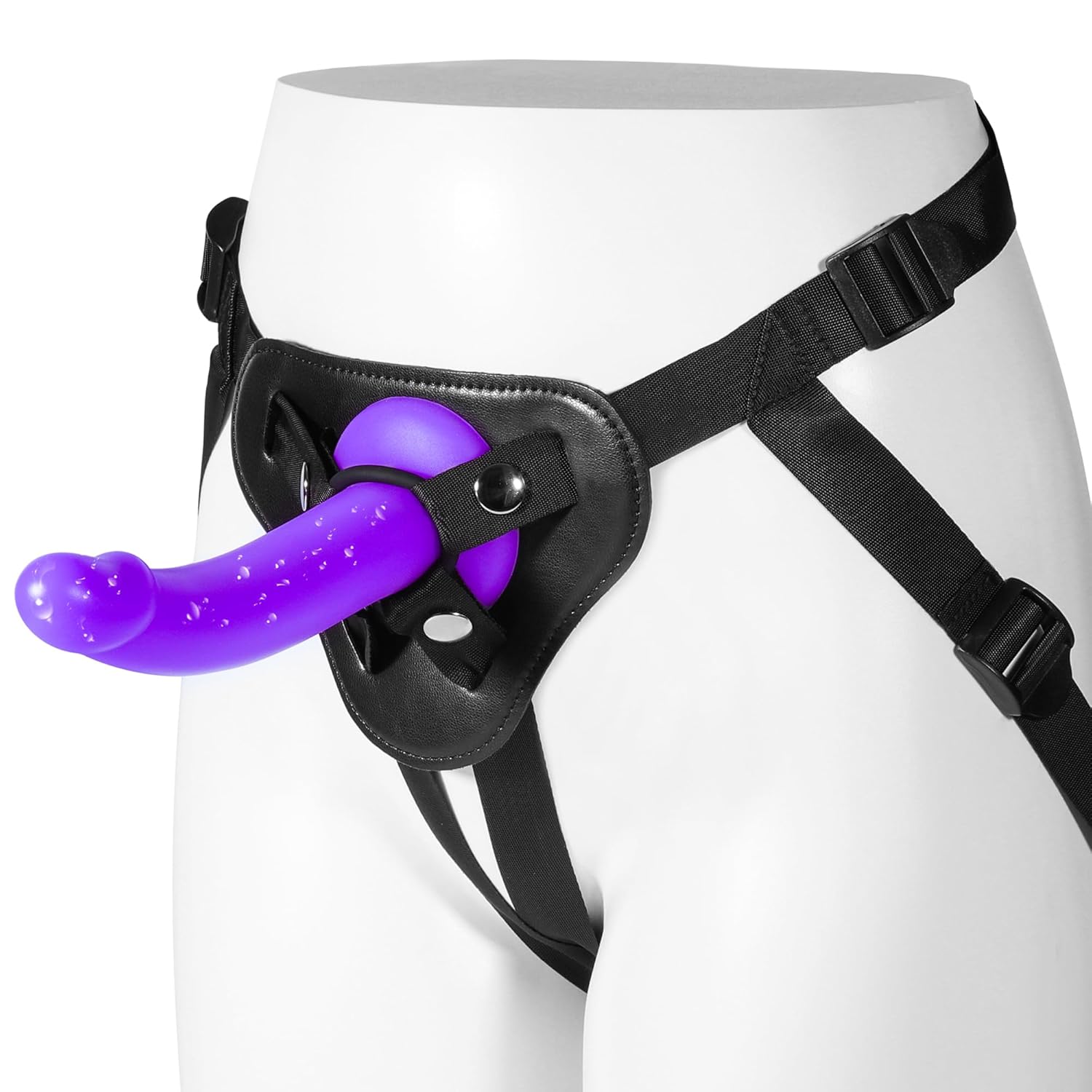 Strap On Dildo Sex Toys: Soft Strap On Harness With 7 Inch Curved