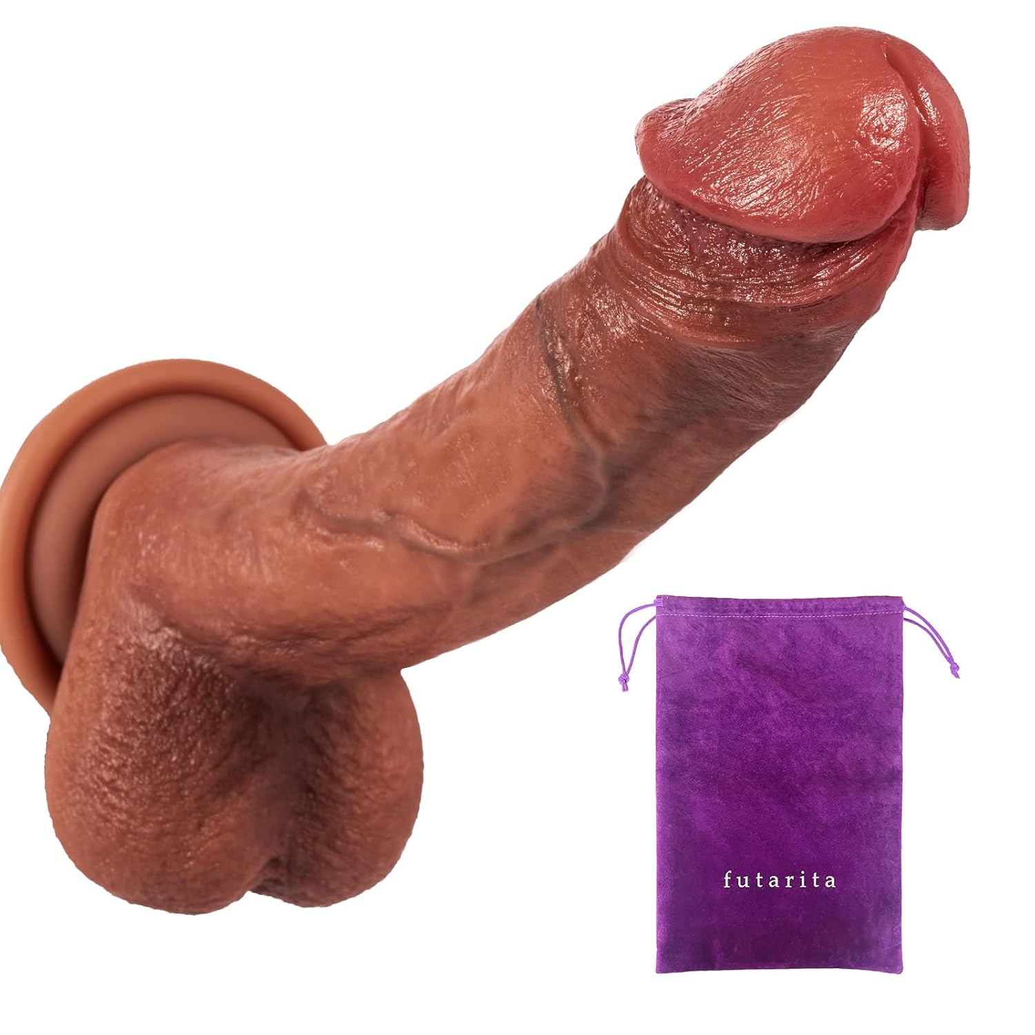 Phd Pretty Huge Dildo - 8" Perfect Fit Thick Dildo W/Realistic Hardnes