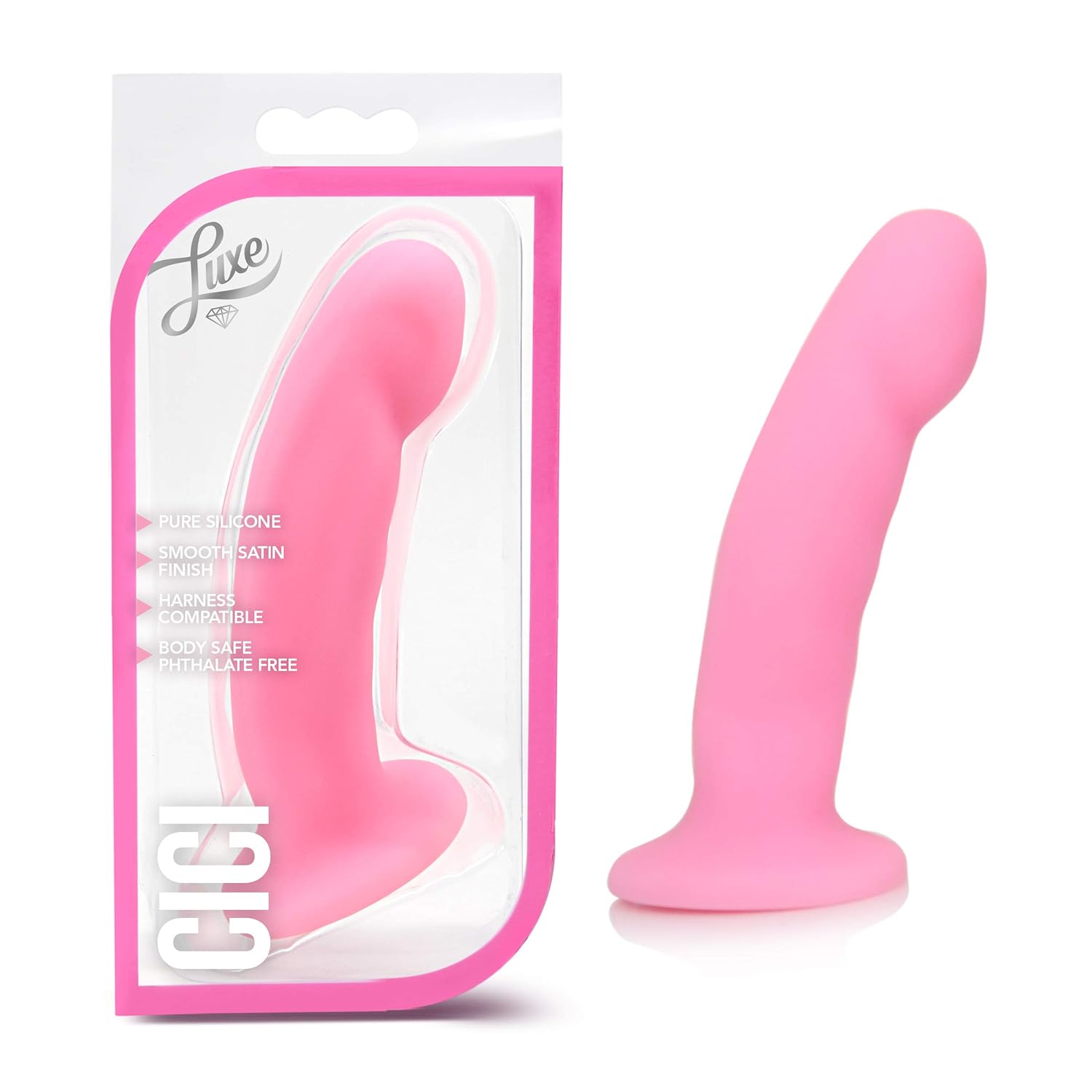 Blush Novelties Luxe Cici - 6 Inch Puria Platinum Silicone G Spot