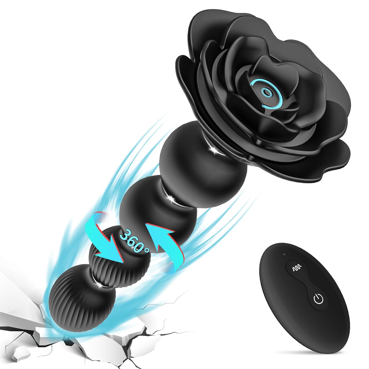 Anal Beads Anal Butt Plug,10 Rotate Twist And Vibrating Modes,Prostate