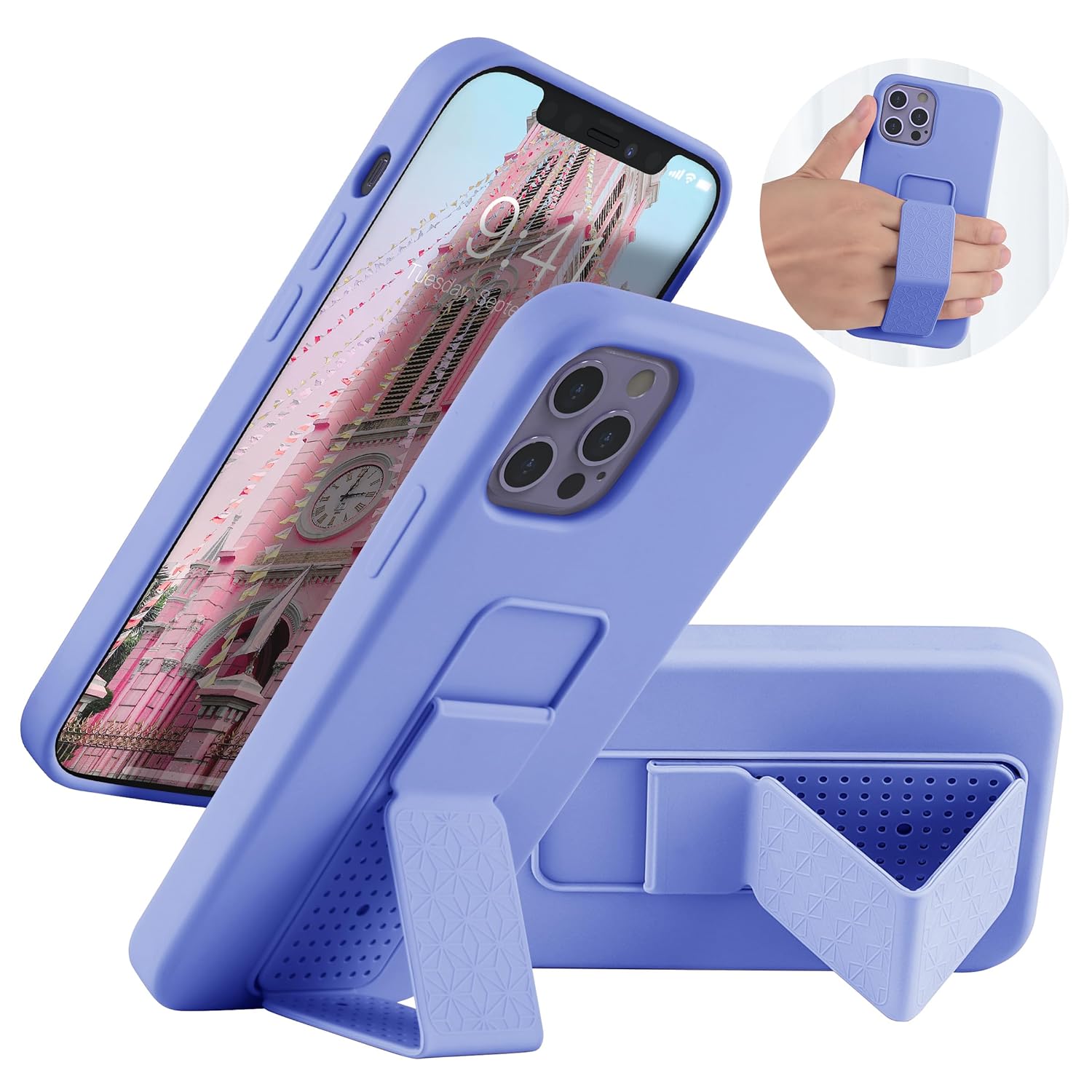 Laudtec Iphone 12 Pro Max Case With Kickstand, Vertical/Horizontal