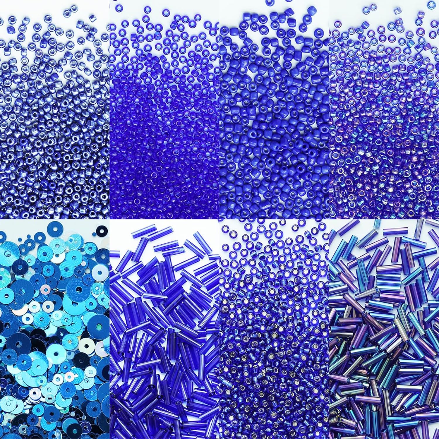 Many Kinds Of Craft Beads Including Glass Bugle Seed Beads