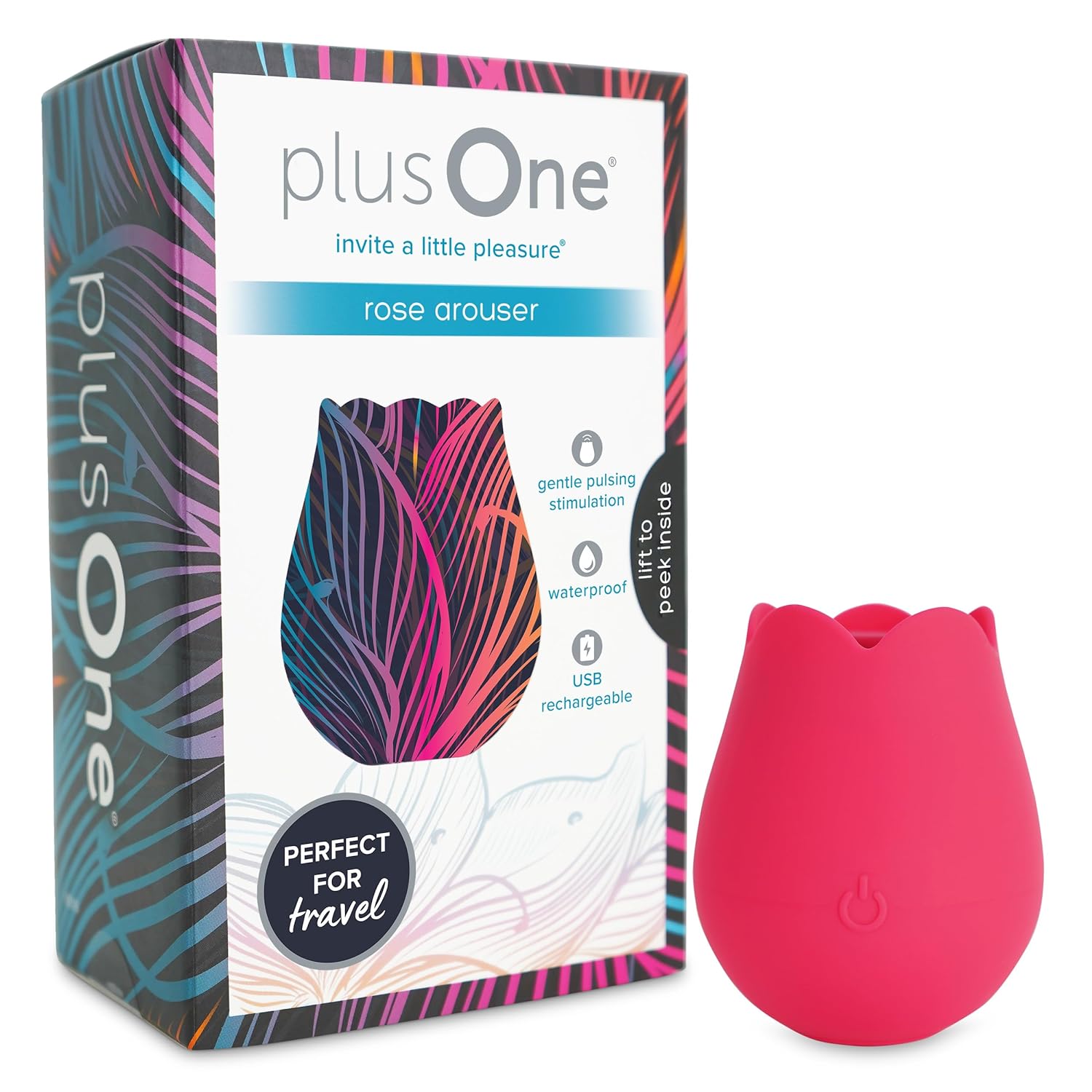 Rose Vibrator - Clitoral Stimulator Body-Safe Waterproof 10 Settings