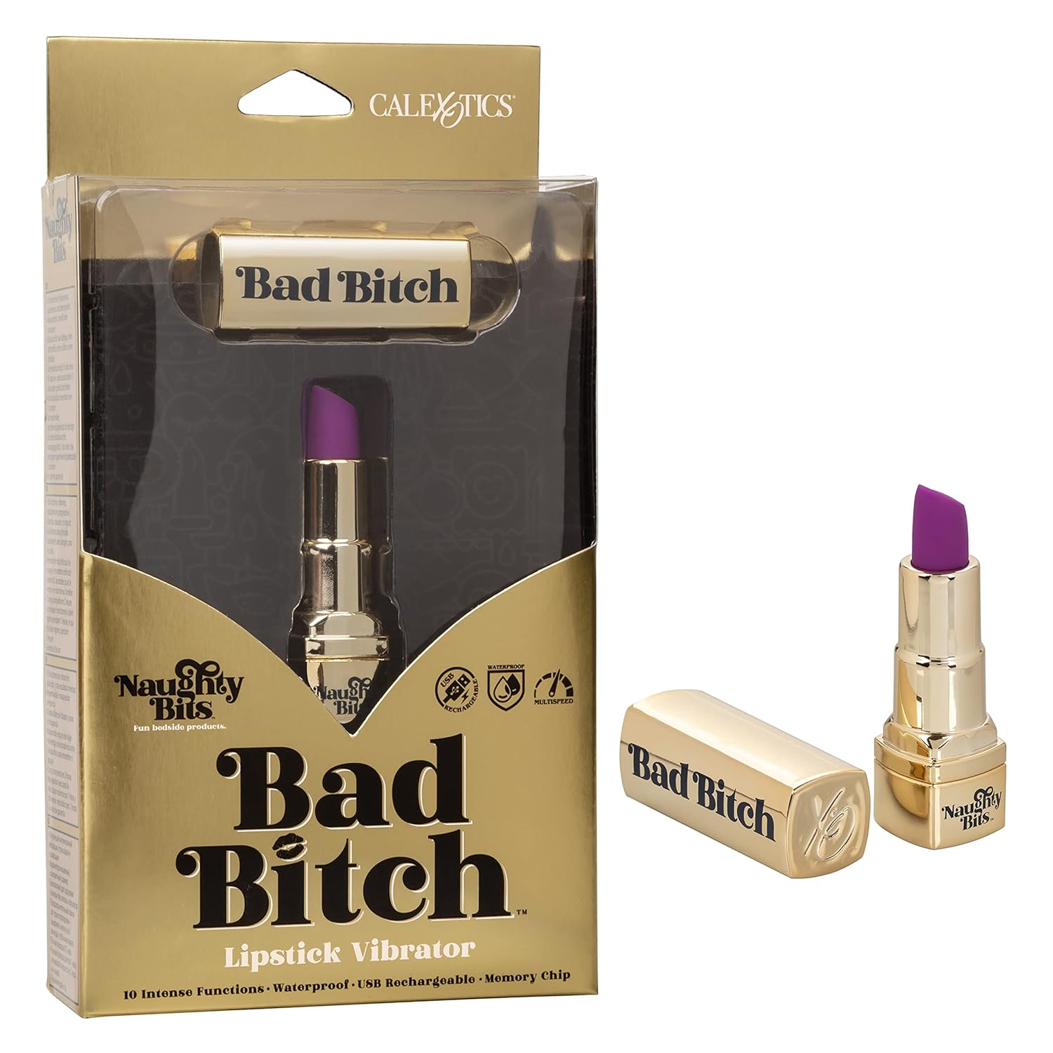 Se-4410-00-3 Naughty Bits Bad Bitch Lipstick Vibrator