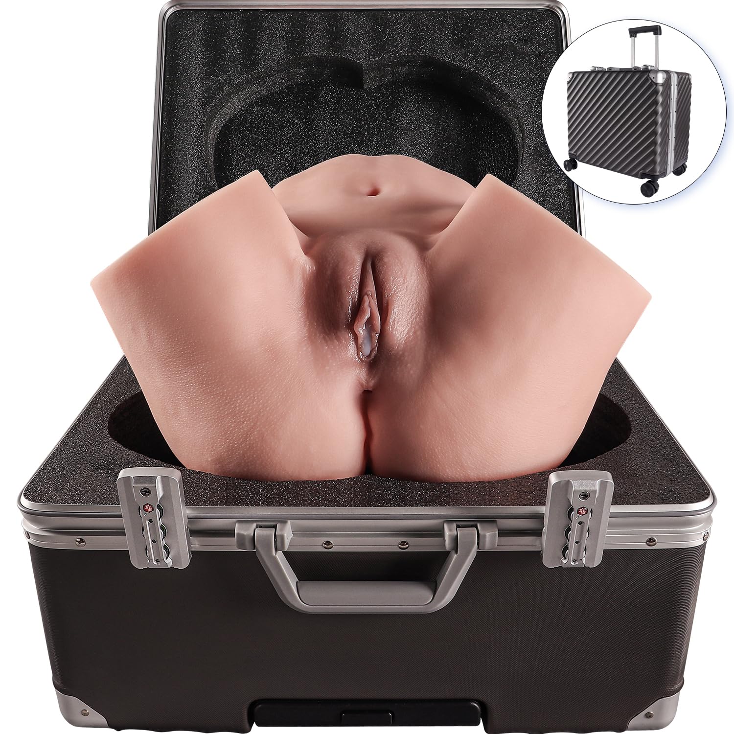 Discreet 36LB Male Masturbator Doll with Realistic Skin & 2 Holes