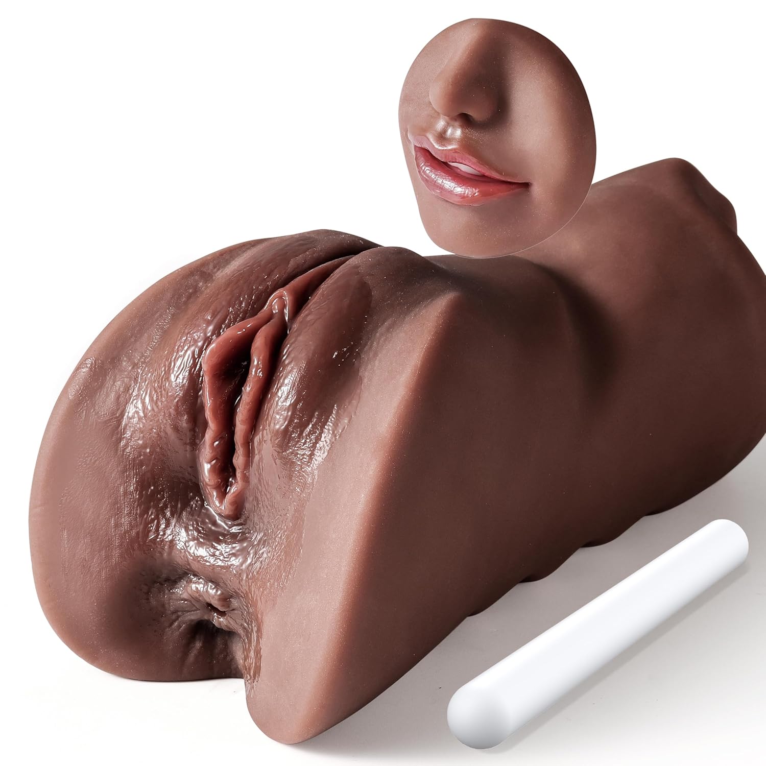 3 In 1 Male Masturbator Realistic Pocket Pussy With Drying Stick