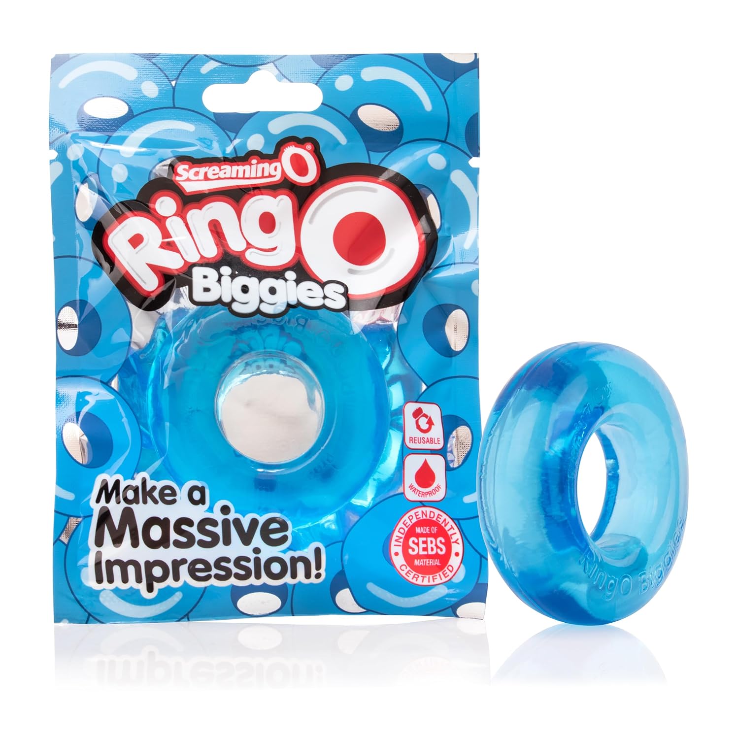 Ringo Biggies,Blue - Iconic Award Winning Cock Ring, Disposable Cock