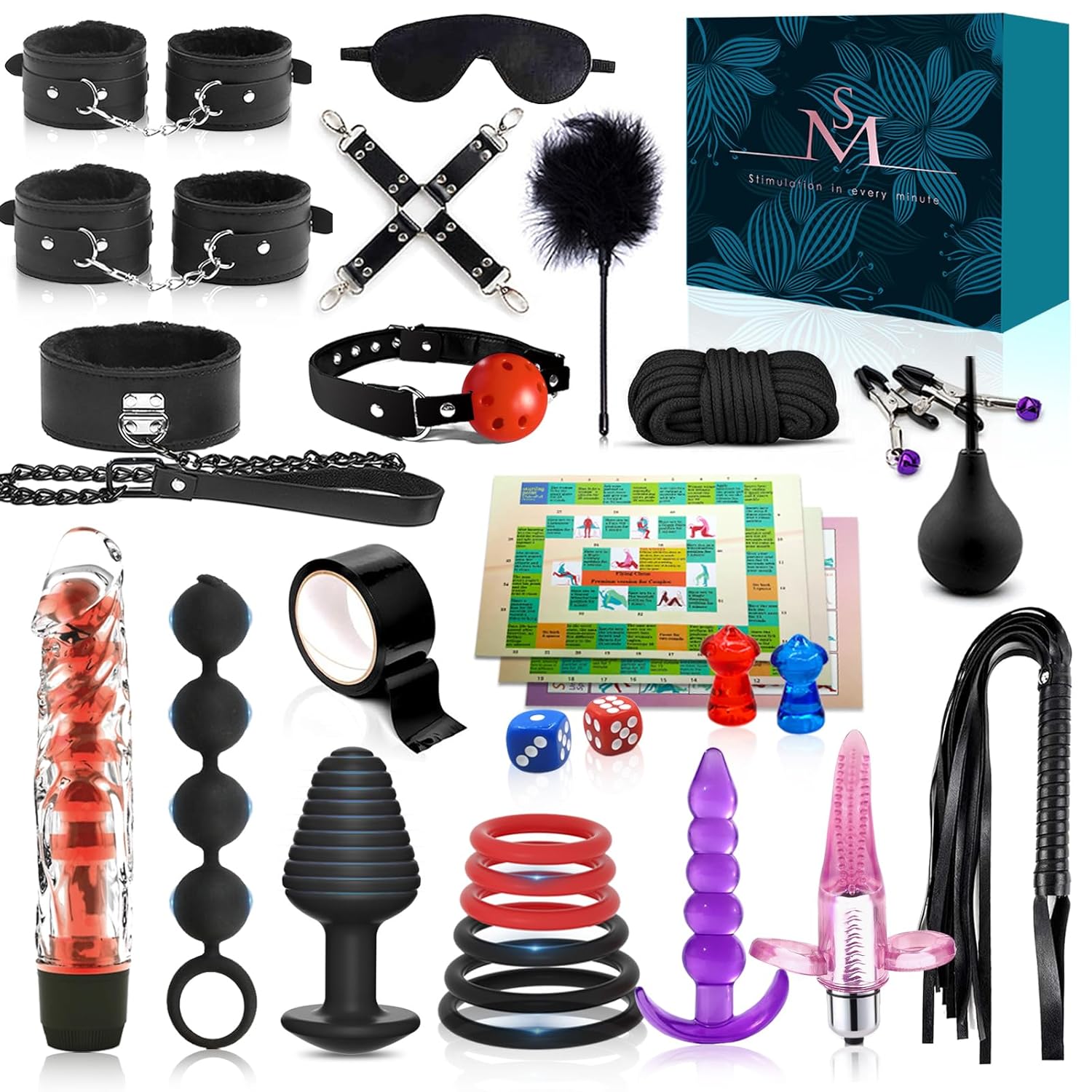Sex Bondage Bdsm Kit Restraints,30Pcs Leather Bondage,Sex Bdsm Toys