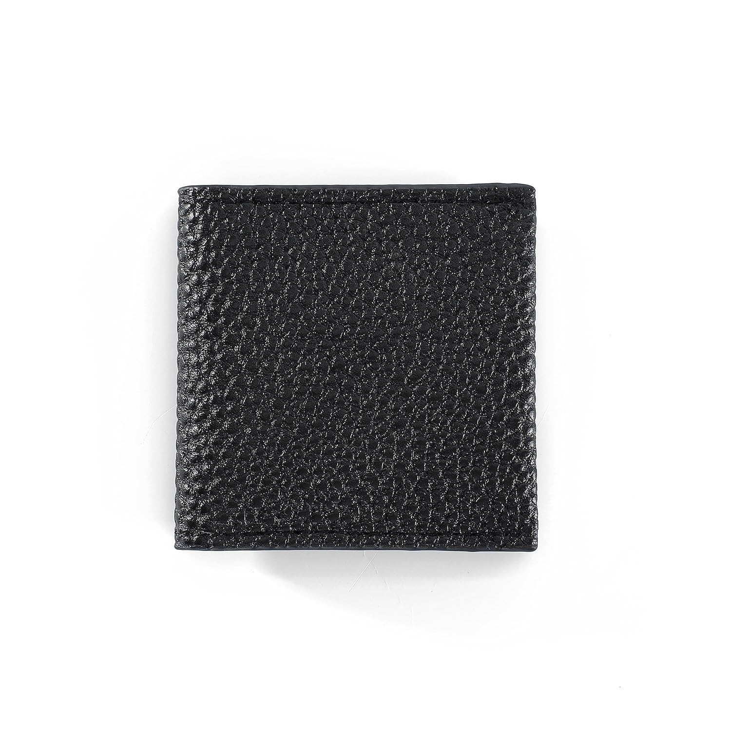 Condom Case for Men - PU Leather Square Mini Purse (Black), Gift
