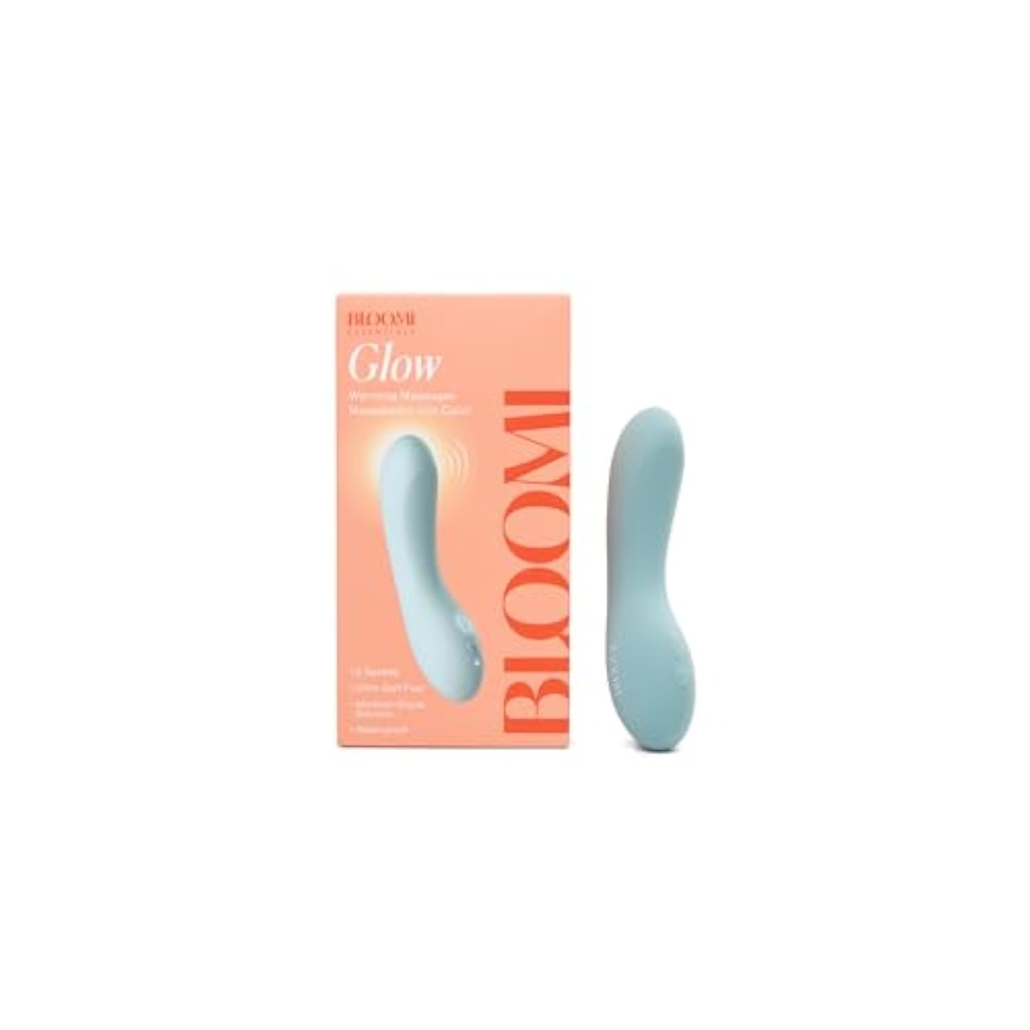 Glow Warming Massager, Silicone Wand Massager For Pleasure, Clit Stimulation, Glow Features Heat And Vibration, Waterproof Adult Toys For Women