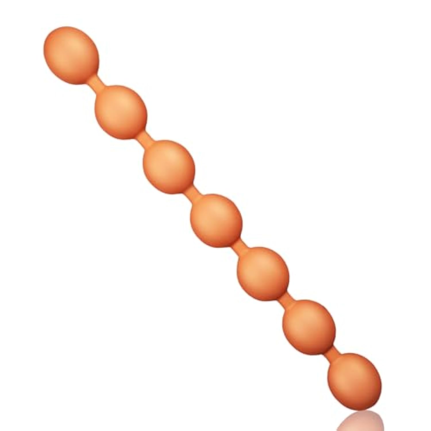 Double-Ended Butt Plug Liquid Silicone Extra Long Anal Chain With 7 Beads Anal Stretching Sm Sex Toys For Lesbianism Couples (L)