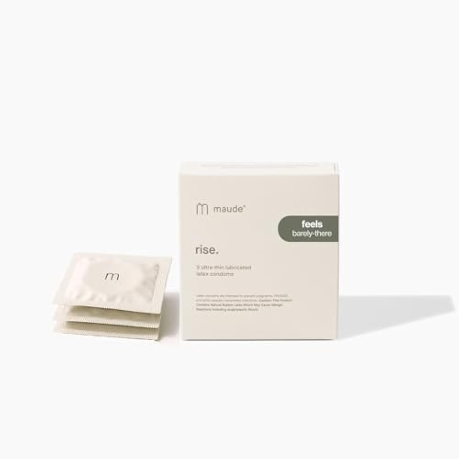 Rise - Ultra Thin Condoms - 100% Natural Latex, Made Without Harmful Chemicals And Tested For Safety - Vegan-Friendly, Spermicide-Free Lubricated Condoms (3 Pack)