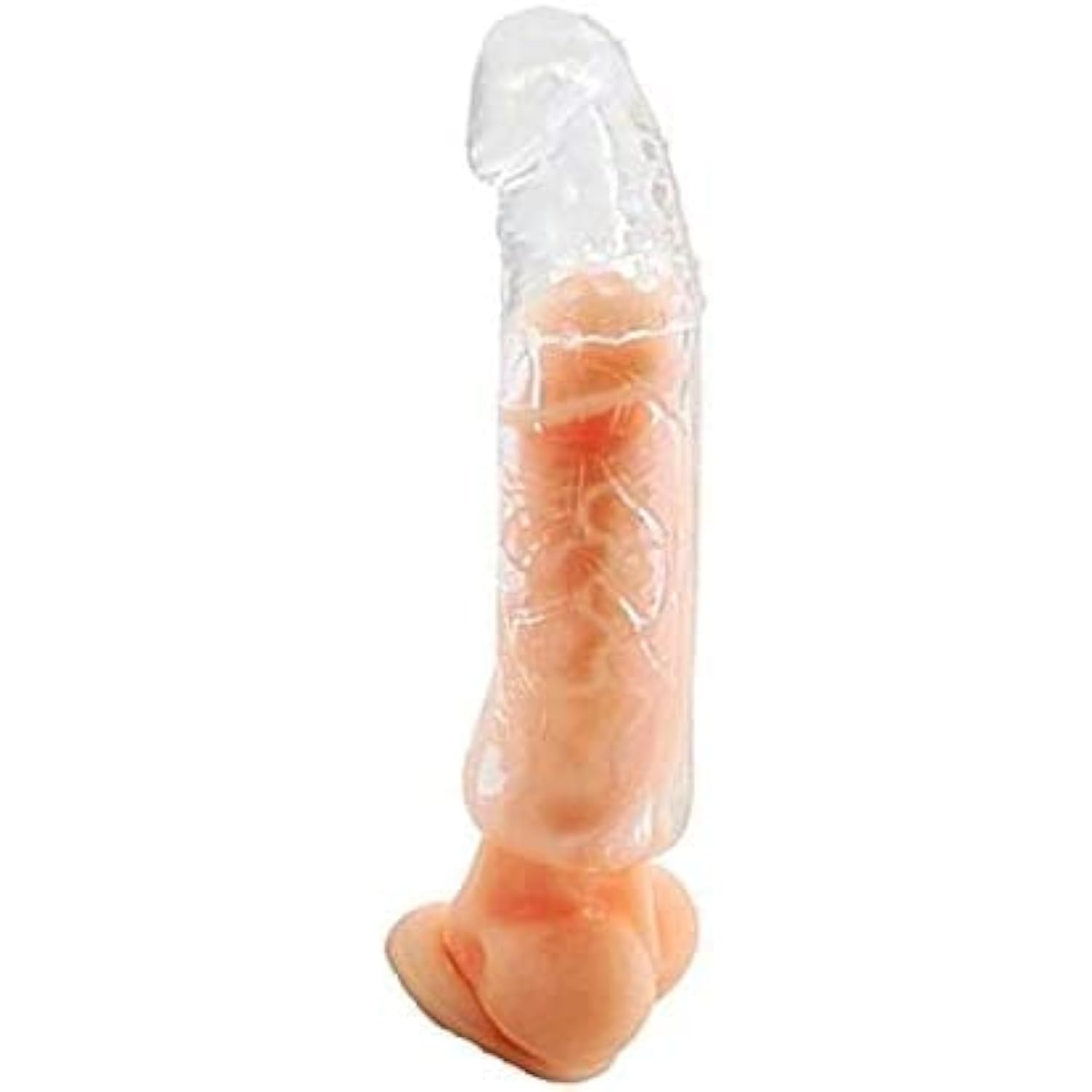 Bigger Sleeve Extender Sheath For Men Extender Enlarger Extension Enhancer Ball Stretch Sleeve Girth?Transparent 8 In