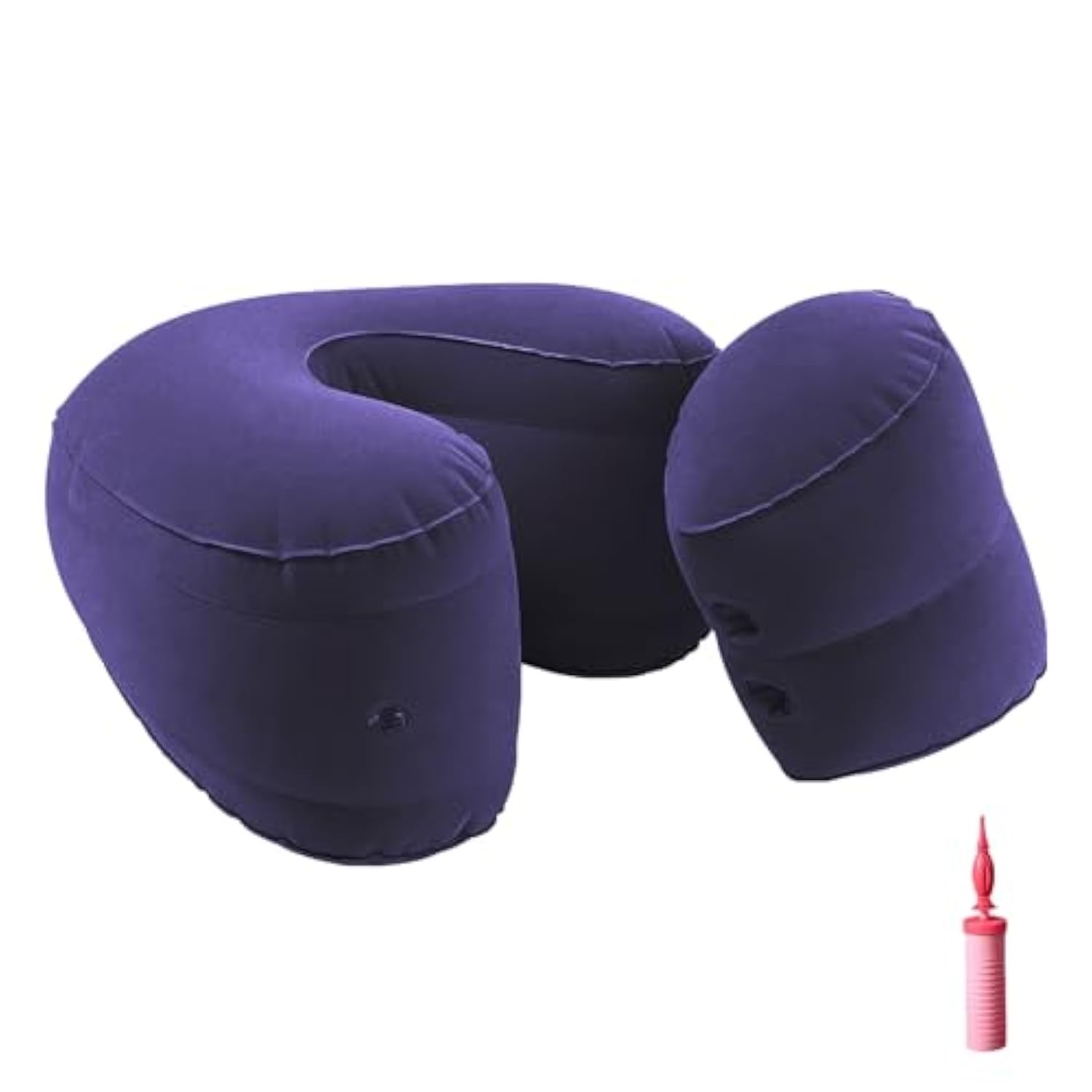Inflatable Sex Pillow Set For Couples 2 Different Shapes Pvc Dildo Mount For Deeper Position Support Sex Cushion With Leak-Proof Valve For Bedroom Travel Outdoor Use