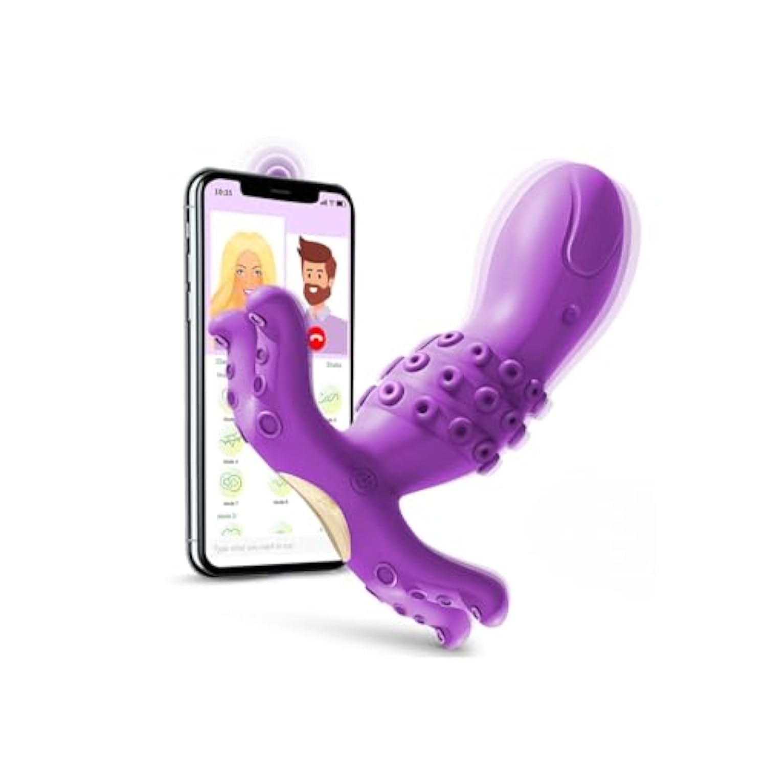 Wearable Panties Vibrator With App Control, Octopus Fantasy Dildo G Spot Female Sex Toy 9 Vibrating Mode Long Distance Vibrators Thrusting Anal Plug Prostate Massage For Women Men Couples