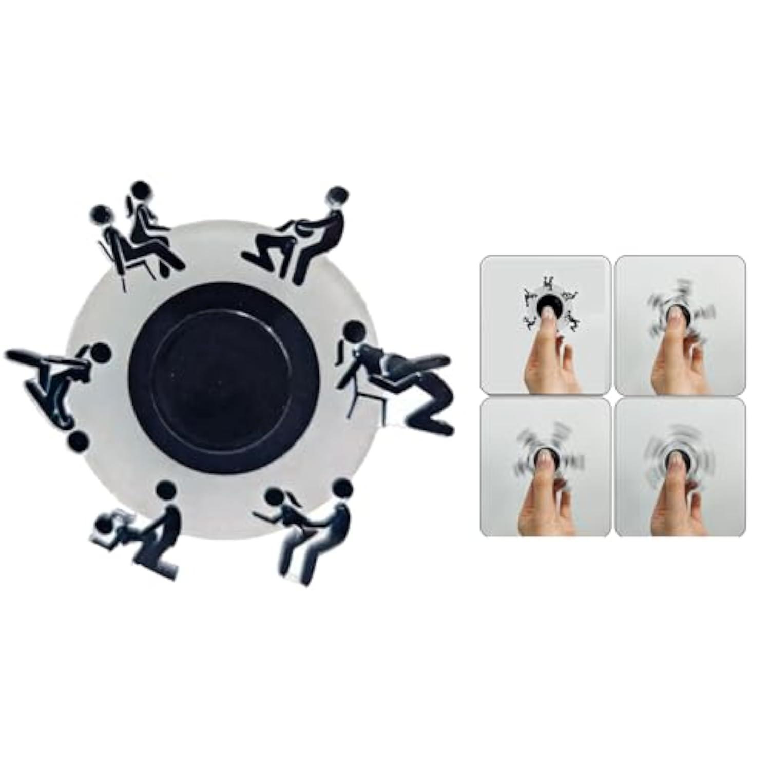 Fidget Spinner Couples Game – Romantic Roulette Wheel & Dice For Fun Sex Positions, Cool Fidget Sex Toys For Adults Sex Game & Stress Relief Date Night Ideas