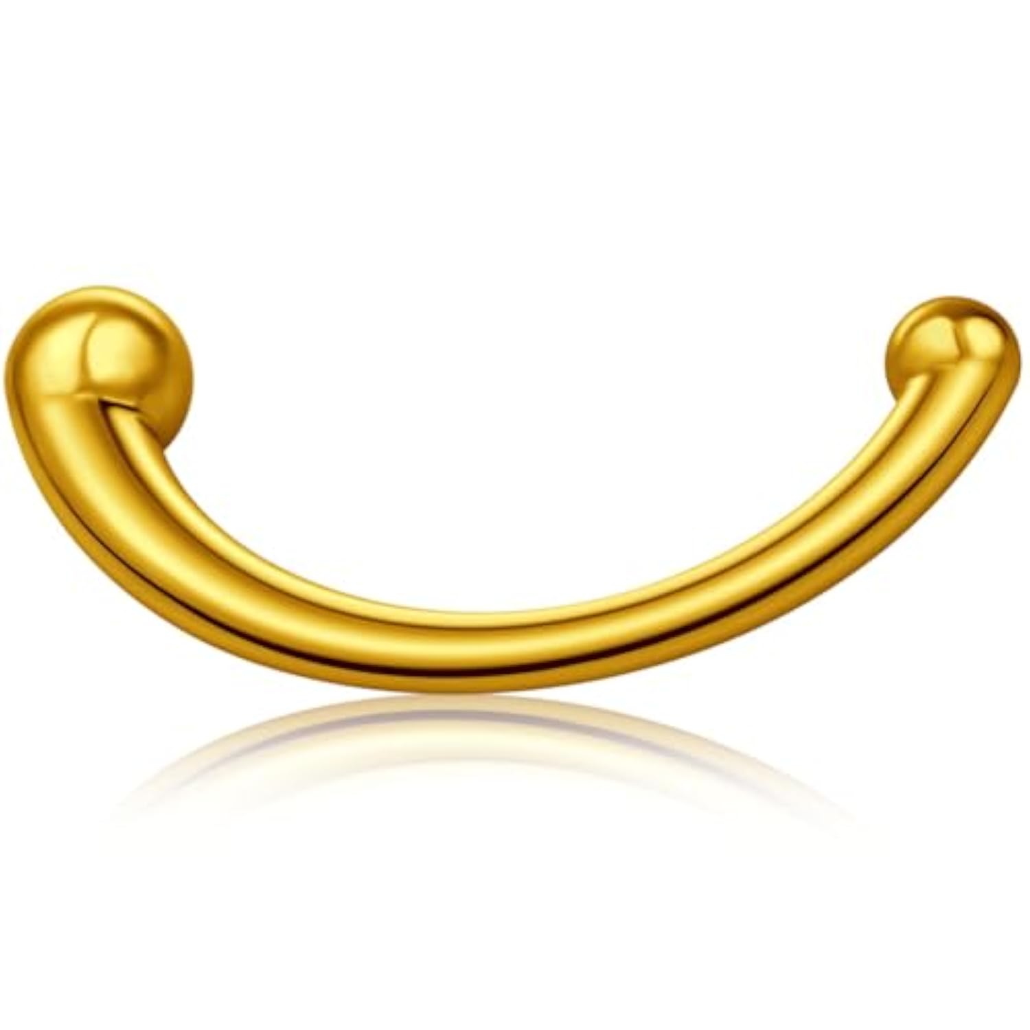 Stainless Steel Anal Plug Curved Butt Plug Double-Ended Dildo For G-Spot Massager Prostate Stimulation For Men Women Couples