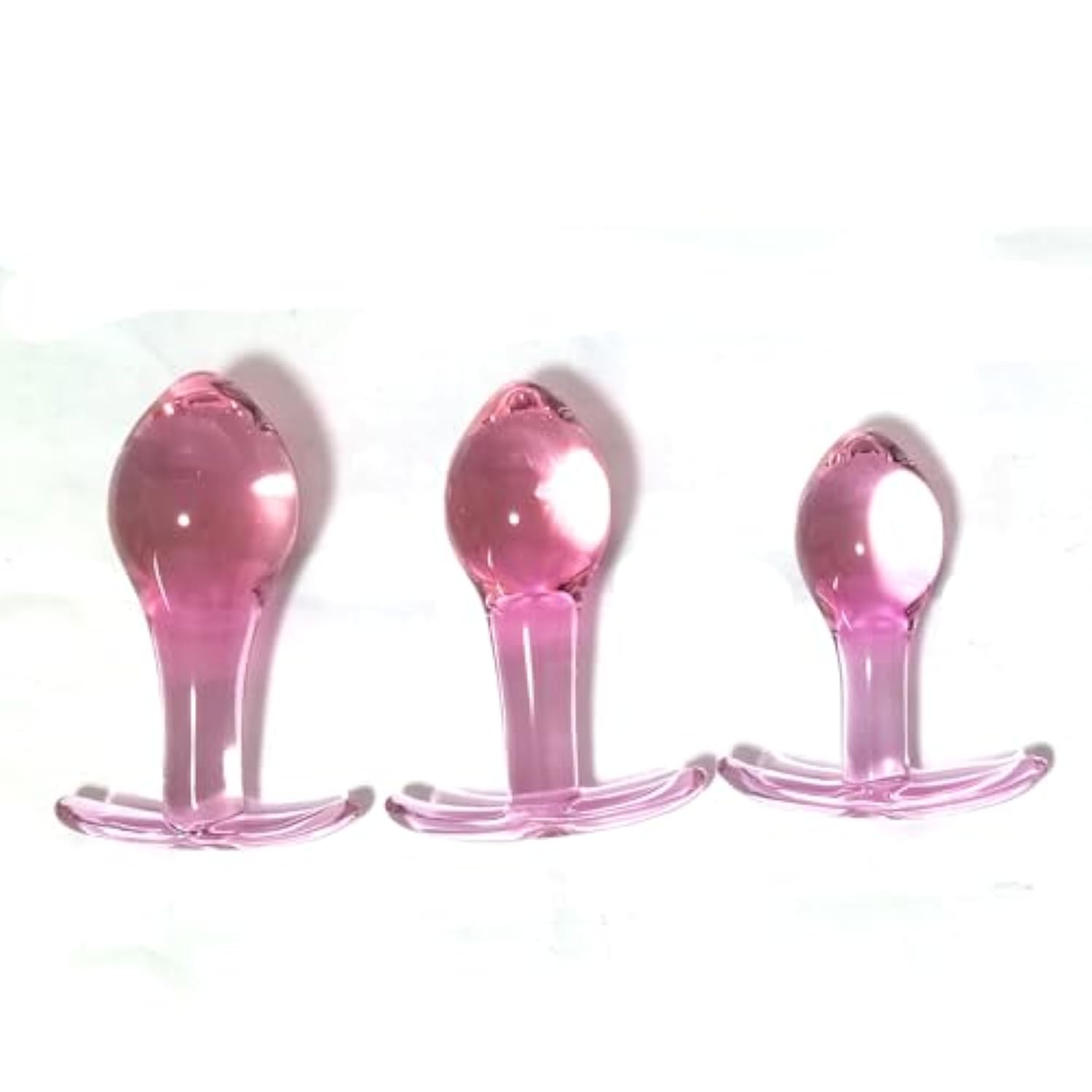 Glass Butt Plug Set, 3 Pcs Crystal Ship Anchor Anal Plugs Anal Trainer For G-Spot Stimulation Prostate Massage Anal Toys For Anal Training Adult Sex Toys For Men Women Couples