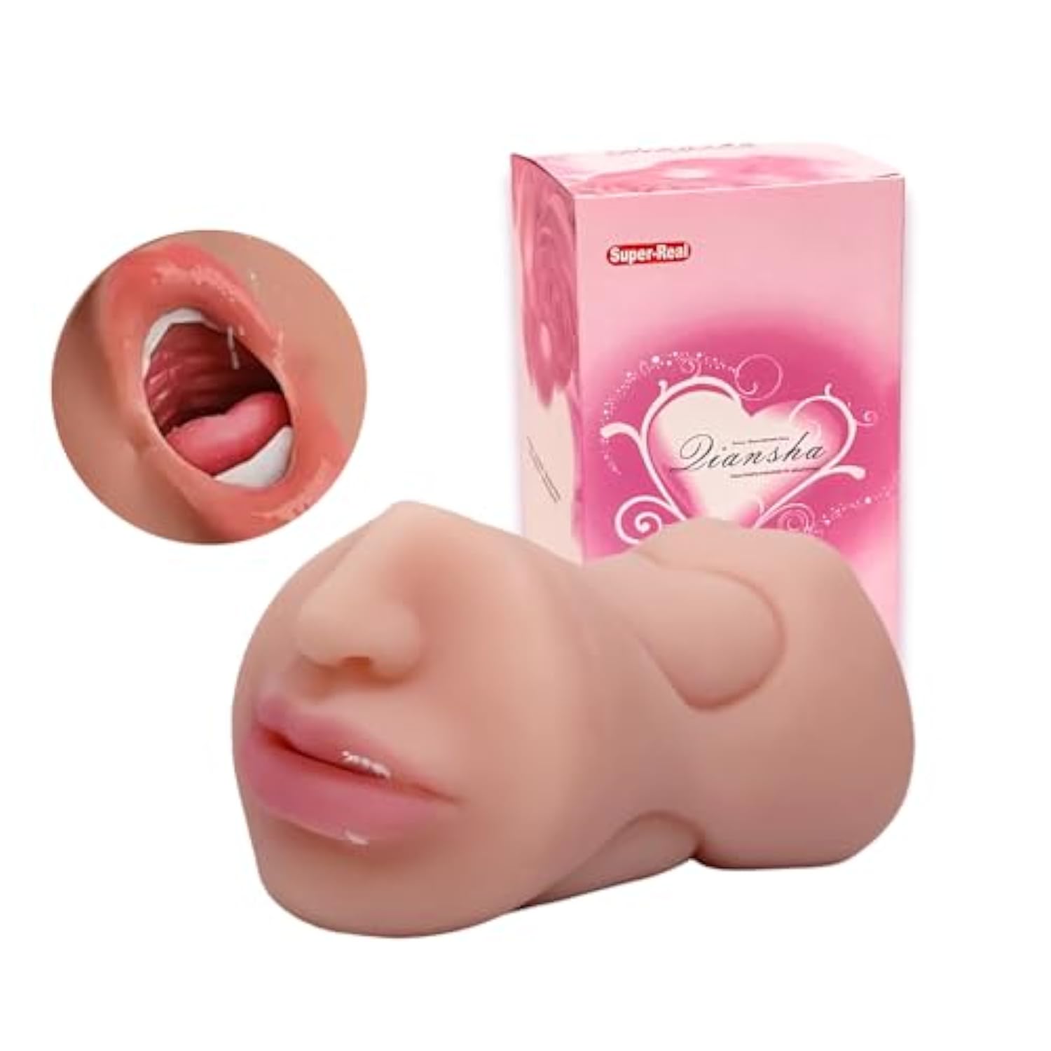 Male Masturbators For Oral Sex,3-In-1 Pocket Cat With 3D Realistic Tightening Anus And Real Mouth, Suitable For Men Fun Deep Throat Oral Sex Adult Sex Toy-Carnification