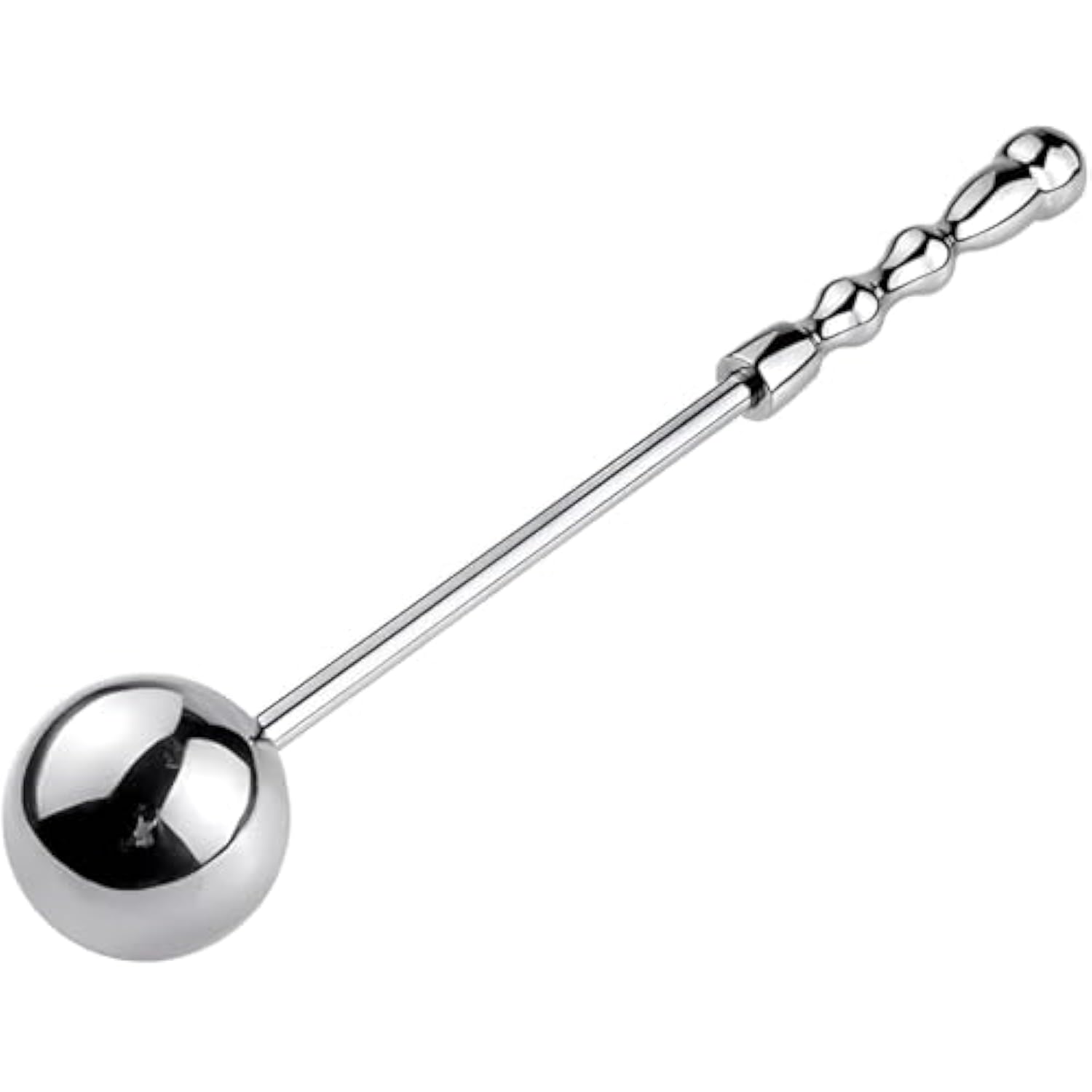 Stainless Steel Dildo Massage Wand, Metal Anal Plug Masturbation Pleasure Stick Anus Stimulation, Anal Training & Stretching Sex Toy For Beginners & Experienced Users (L 9.25''X2.0''X2.0'')