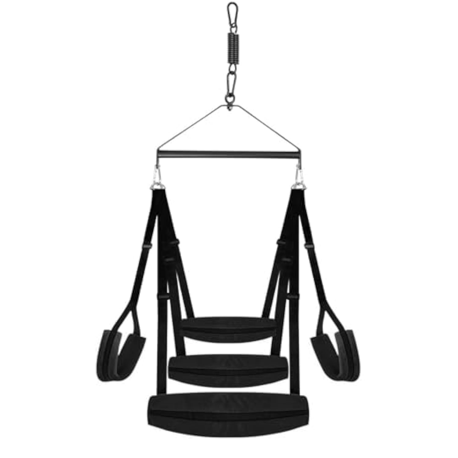 Enhanced Sex Swing Bdsm Bondage Sex Toys - Spinning Indoor Ceiling Swing With Triangular Suspension Device & Widened Neck Lumbar Hip Pads, Sex Swings With Adjustable Sling Adult Sex Toy