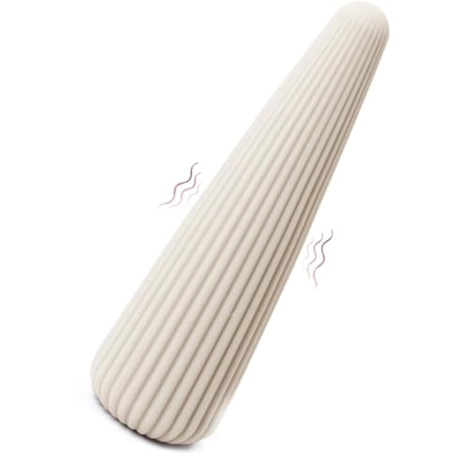 Ribbed Flexible Vibe Textured Silicone Vibrator For Vagina G Spot Clitoris Stimulation 10 Function Vibrators Waterproof Quiet Powerful Massager Adult Sex Adult Toy Gift For Women Couples (Cashmere)