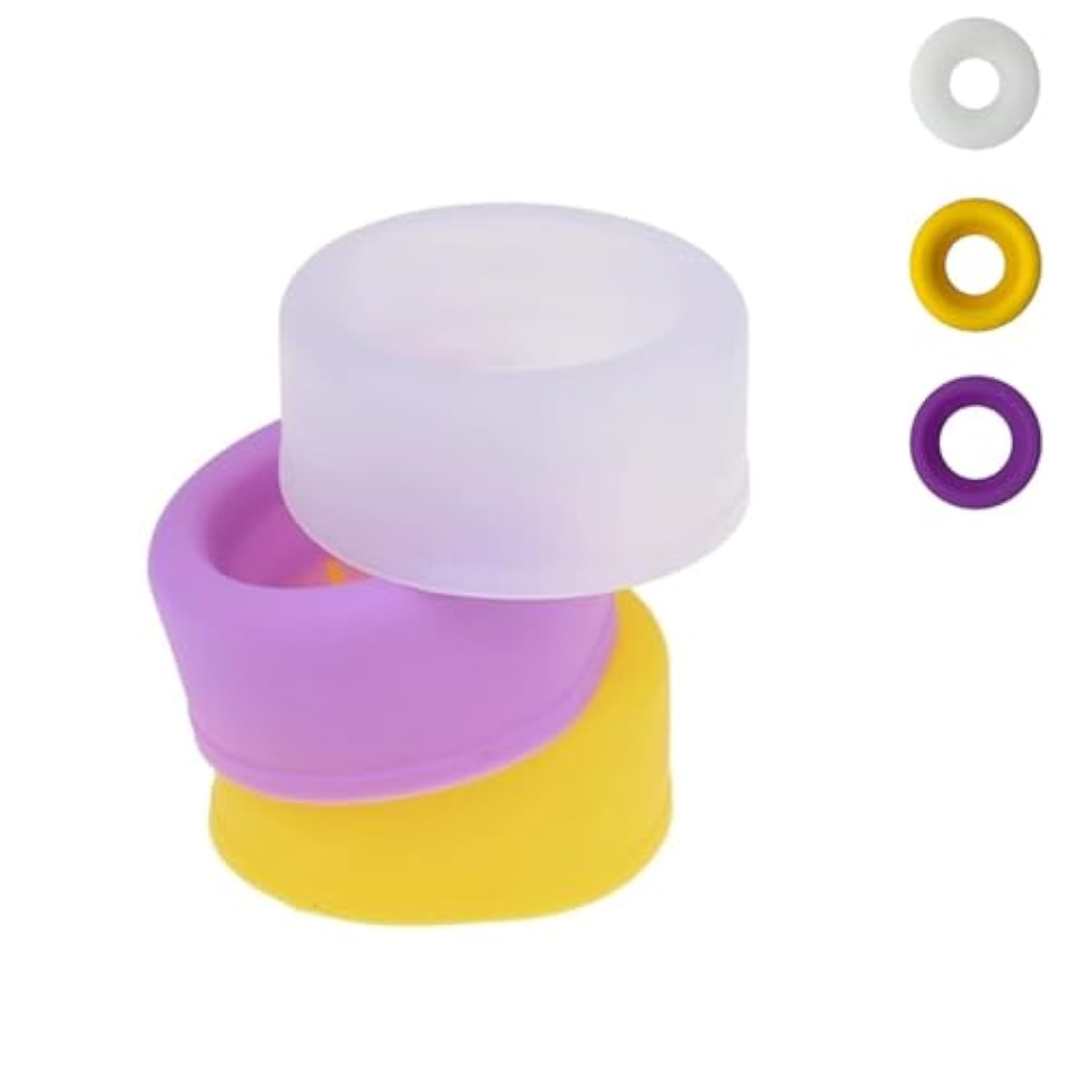 3Pcs Silicone Sleeve Cover Sealing Cap Penis Vacuum Pump Replacement Penis Extender Pump Sleeve Sex Toys For Men Penis Enlargement Accessories