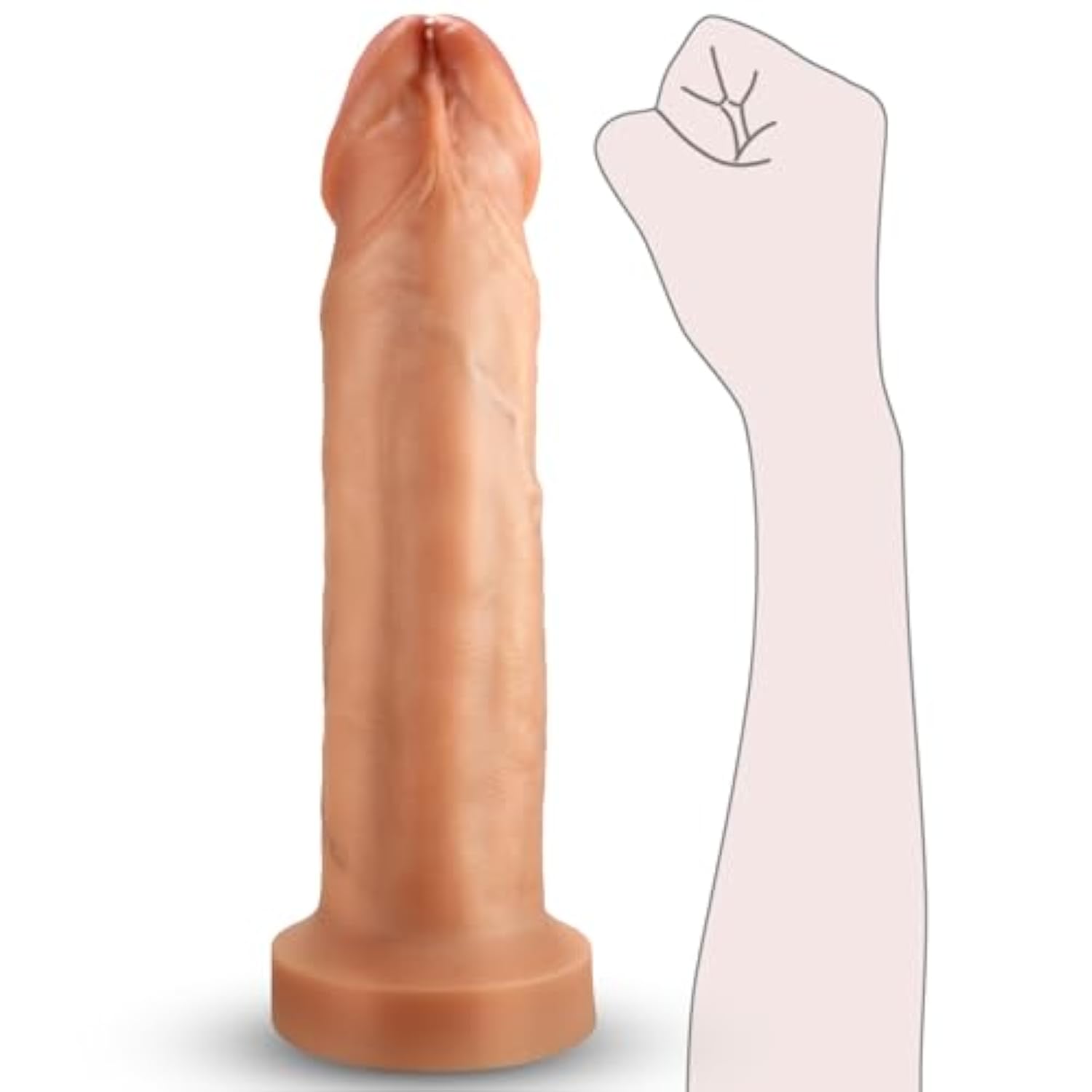 Sex Toys Dildo 11 Inch Simulation Large Silicone Dildo, Waterproof Easy To Clean With Powerful Suction Cups, Extra Long Female Hands Free Penis Sex Toys, Male G-Spot Simulation