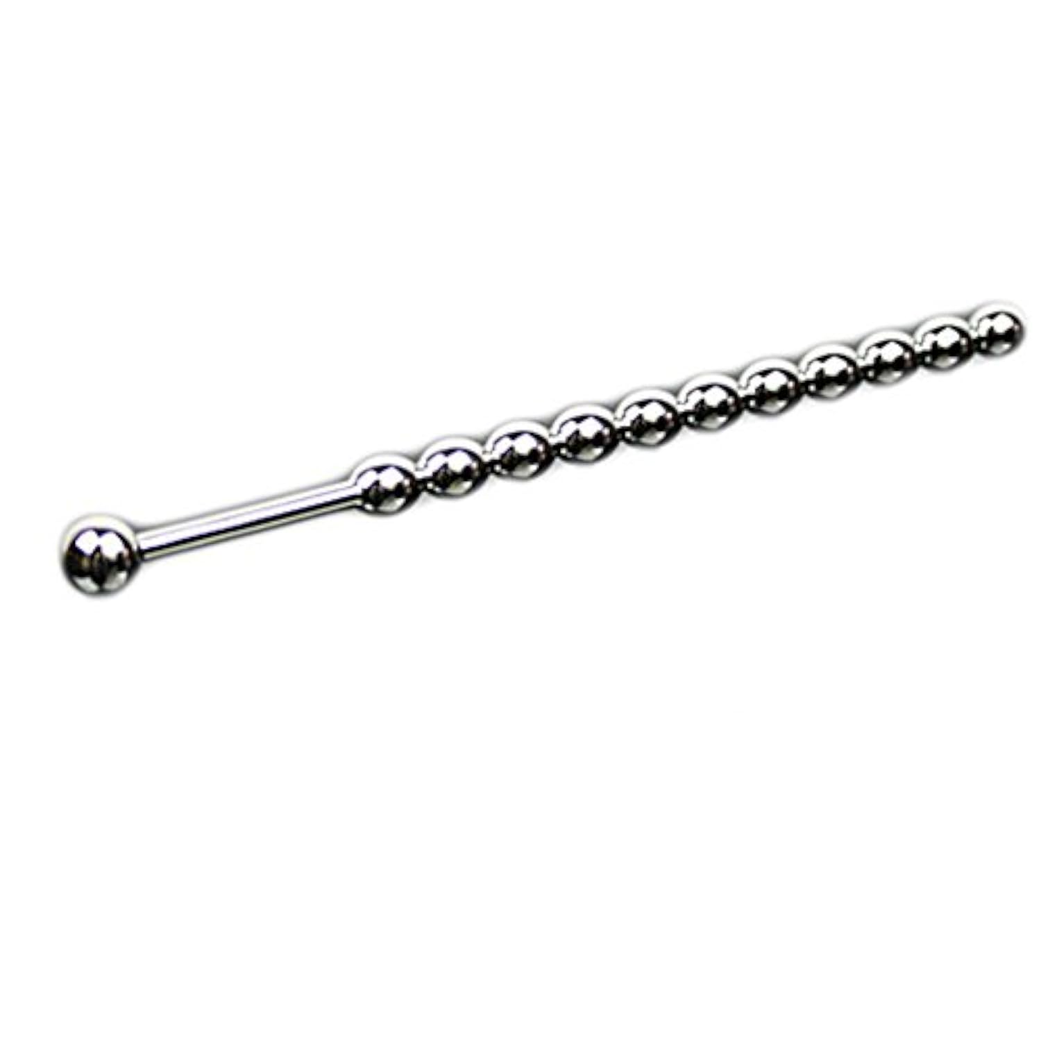 Stainless 8Mm Beaded Urethral Sounds Plug Stretcher, Not For Beginner