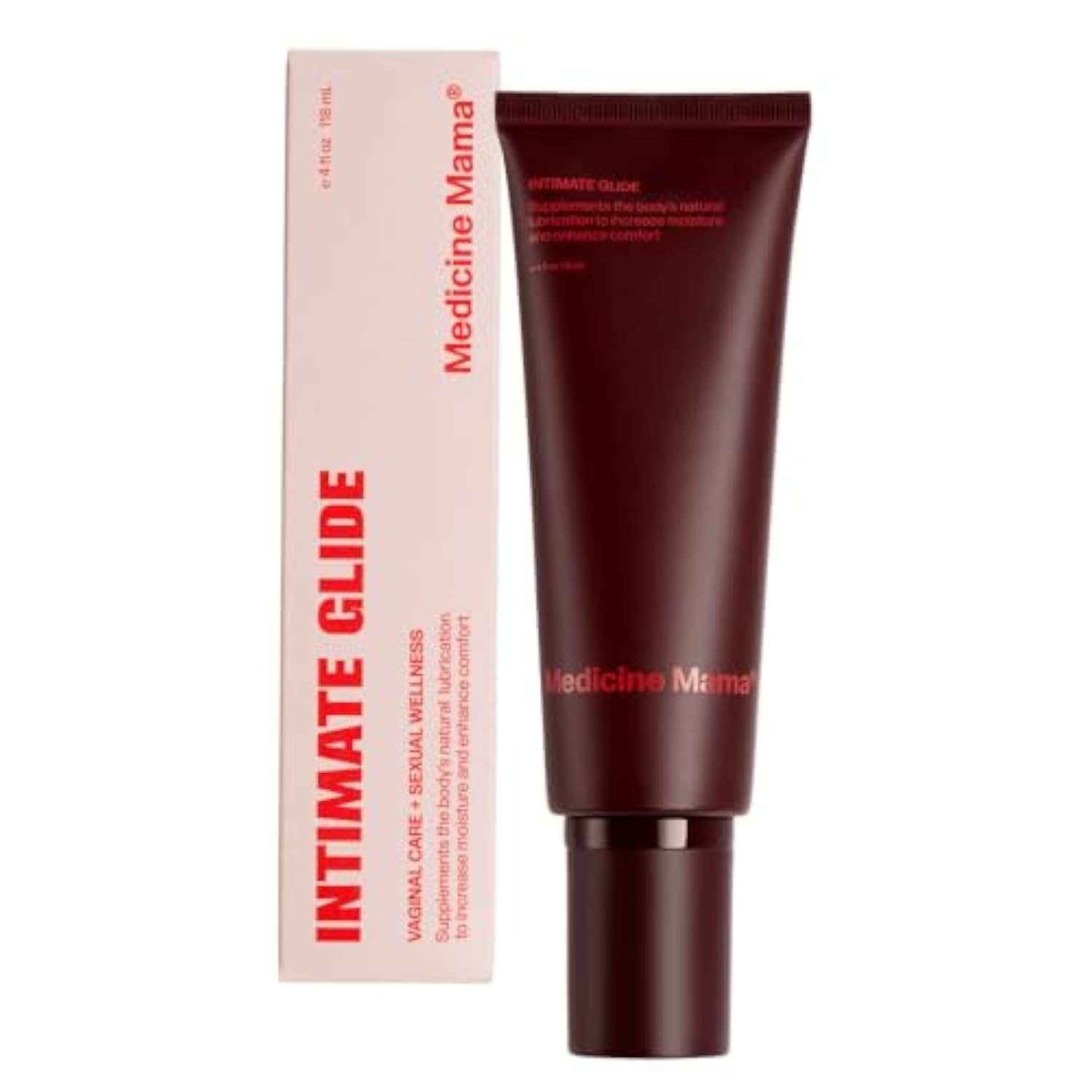 Medicine Mama’s Intimate Glide – All-Natural Lubricant FDA-Cleared for Internal & External Use – Lube with Organic Aloe and Hyaluronic Acid – 4 Oz