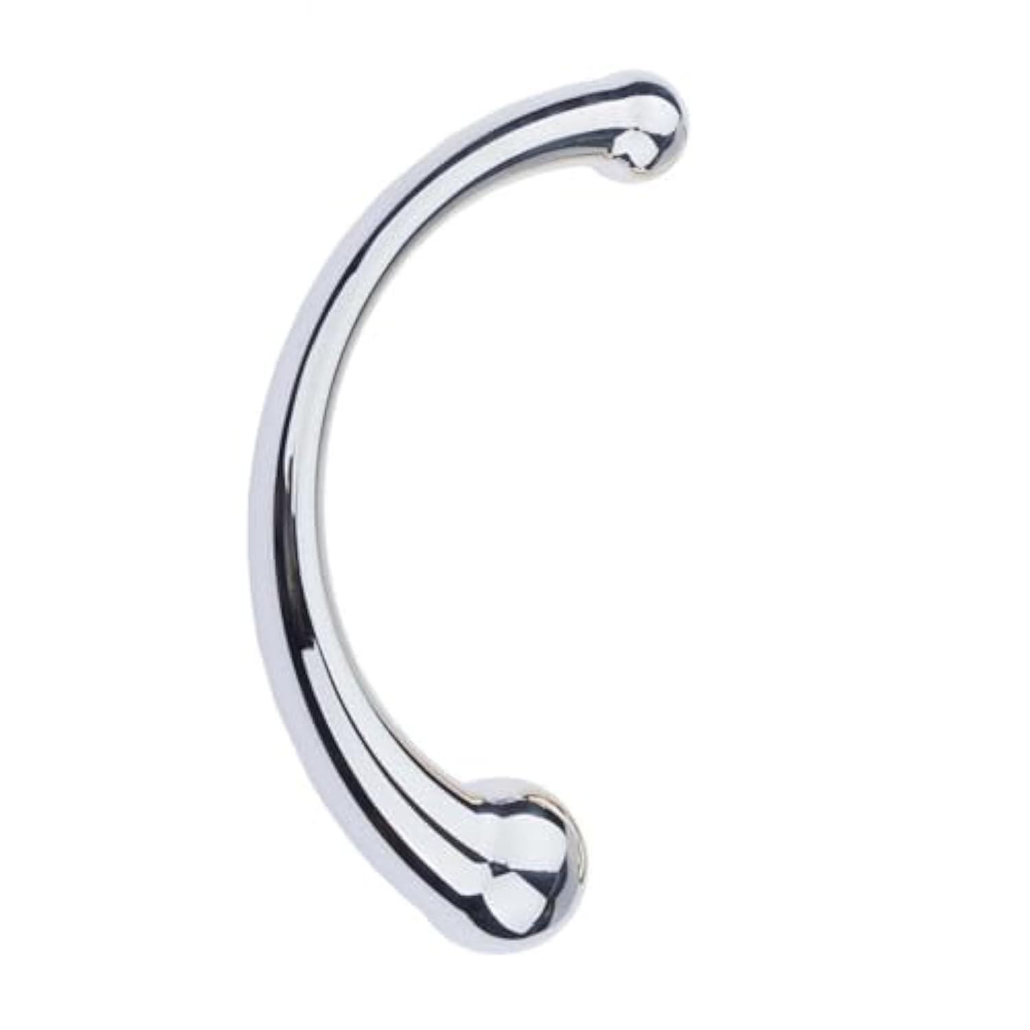 Double-Ended Dildo, Massage Wand Sex Anal Plug G Spot Metal Anal Bead, Solid Metal Curved Dual Ended Masturbation Adult Sex Toy For Couple (Small 7.1" & 13,4Oz)