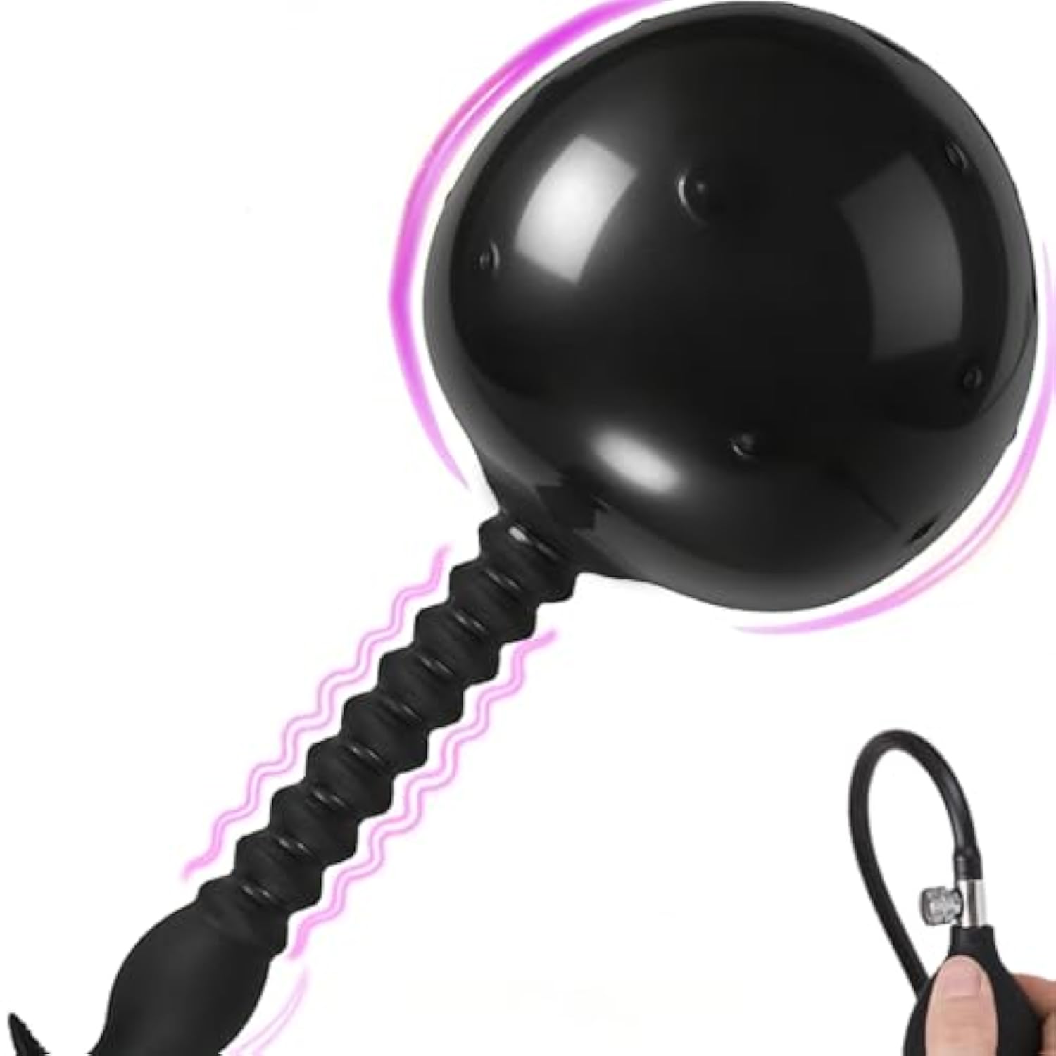Inflatable Butt Plug Inflatable Dildo Inflatable Buttplug Anal Stretch Inflatable Anal Beads Anal Pump Balloon Tapon Anal Beads Anal Expander Ball Expanding But Plug Silicone Anal Plug For Women Men