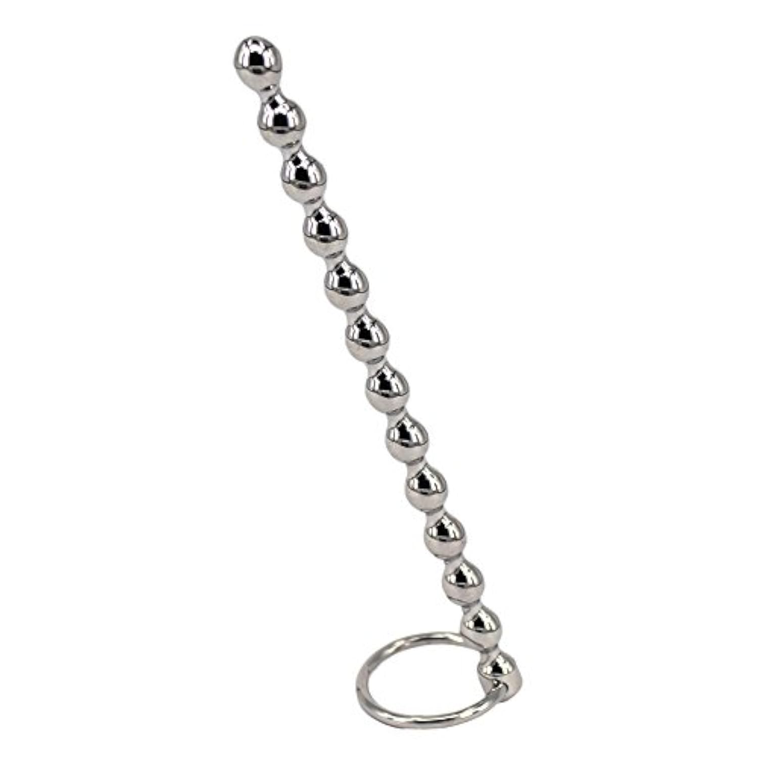 Elite 5.87 Inch Stainless Solid Urethral Sounding Penis Plug, 8.8Mm Bead